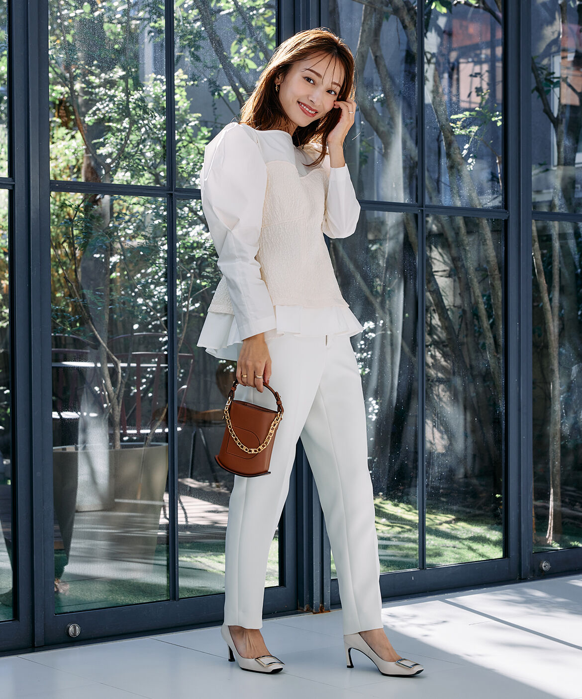 Maglie le cassetto「《M Maglie le cassetto&times;吉田理紗》美脚ストレートパンツ」|スラックス|