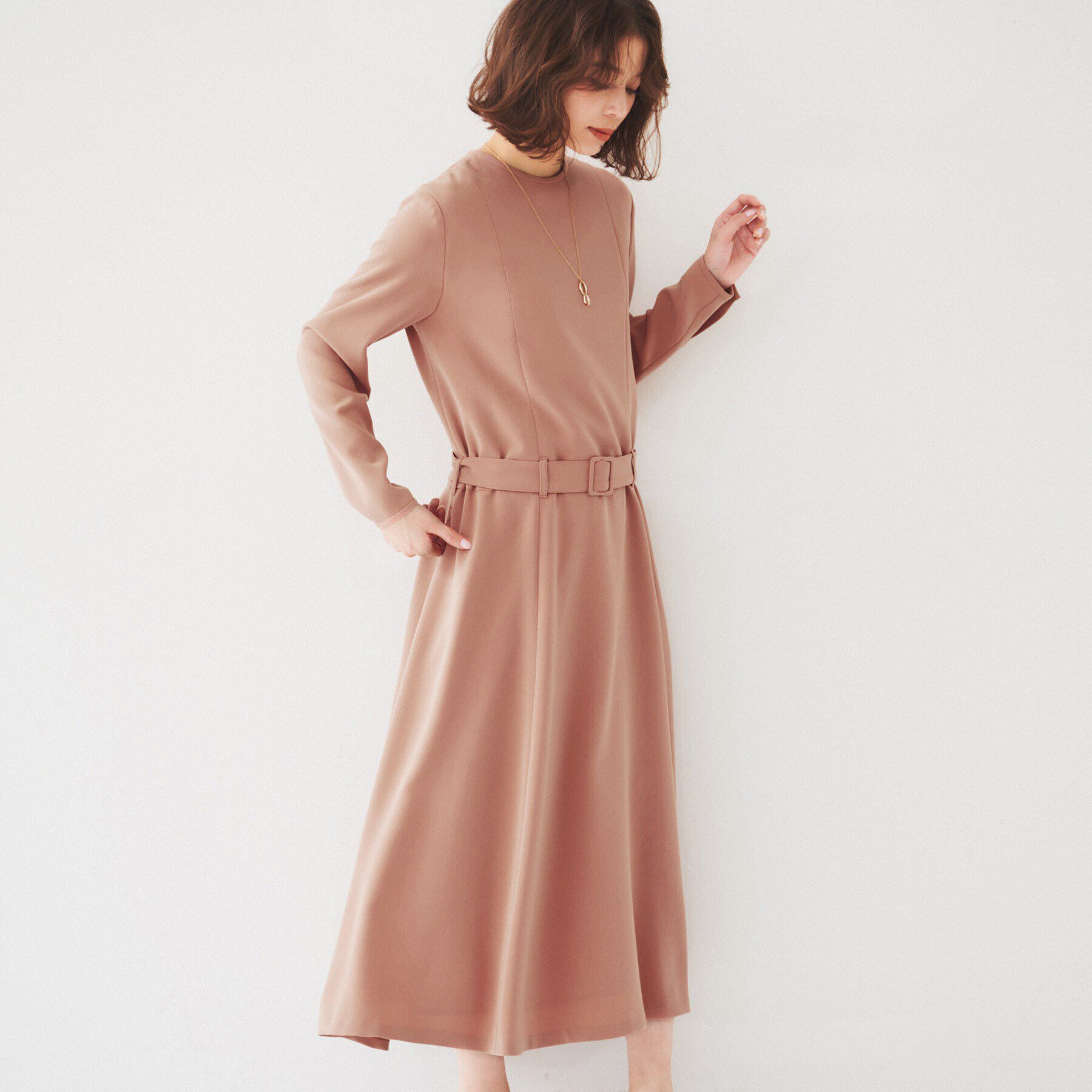 UNTITLED「ローウエストフレアワンピース」|ワンピース|