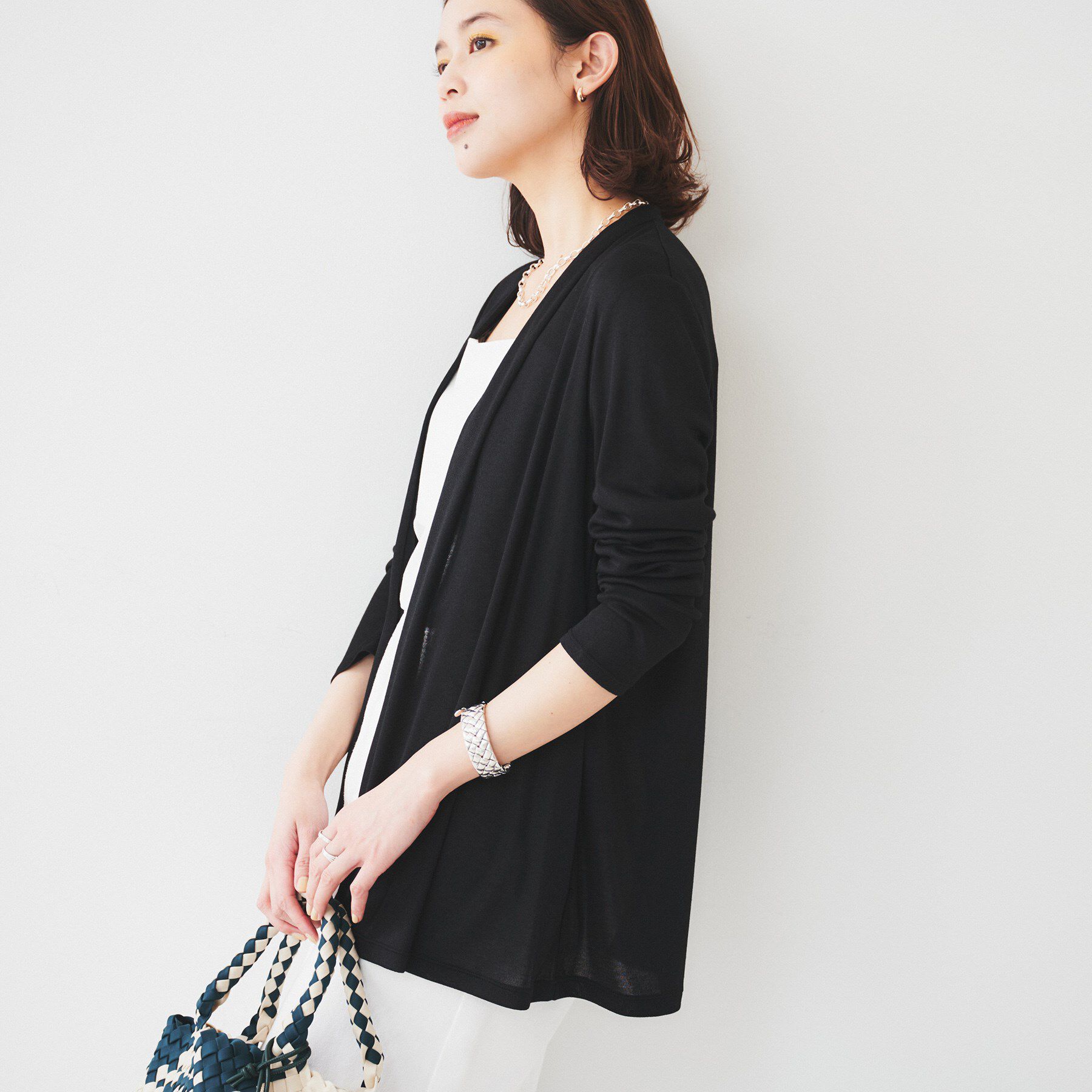 UNTITLED「【接触冷感/UV機能/遮熱】ジャージカーディガン」|カーディガン|