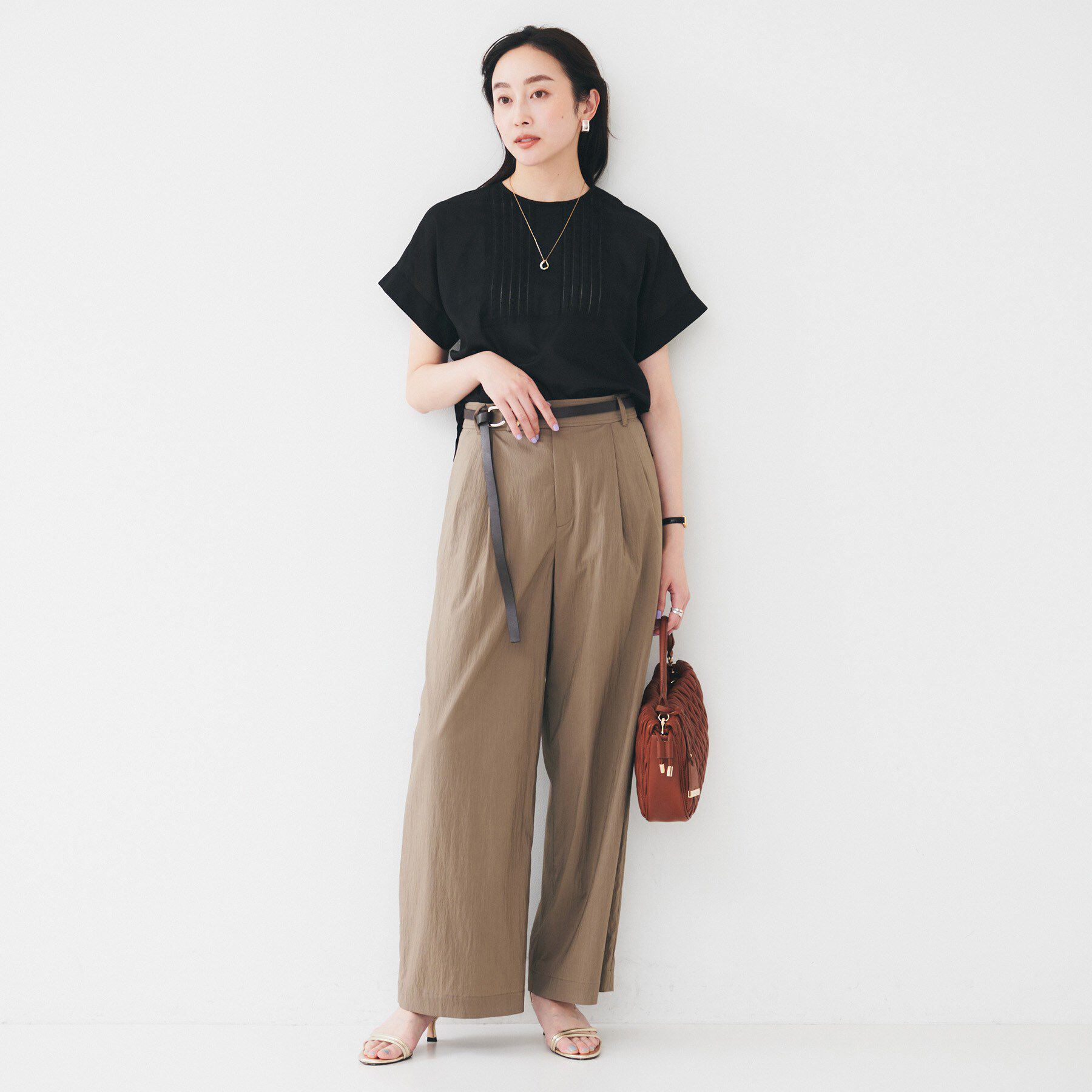 UNTITLED「【洗える】コットンピンタックブラウス」|シャツ・ブラウス|