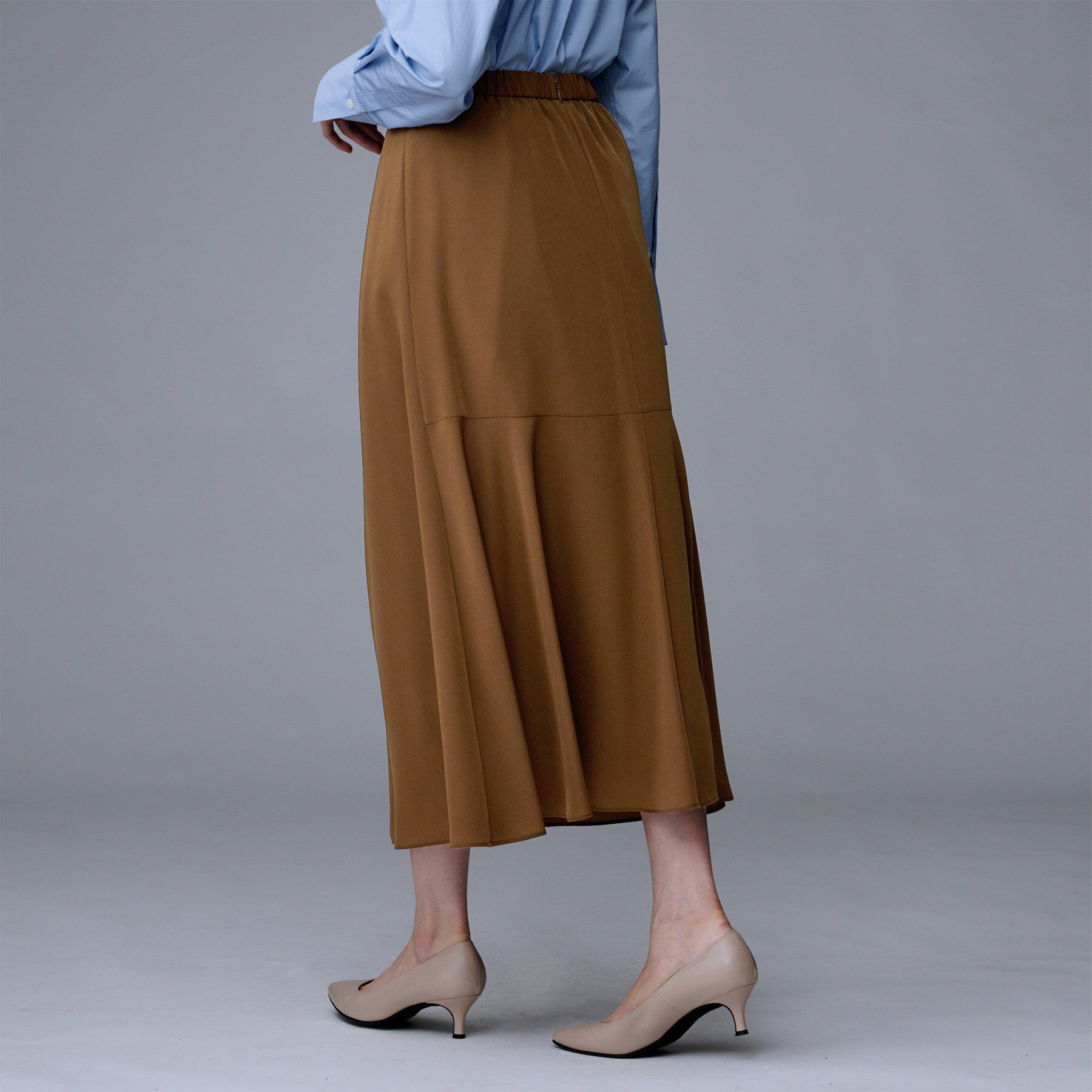 UNTITLED「【セットアップ可/後ろウエストゴム】リラクパウダースカート」|スカート|