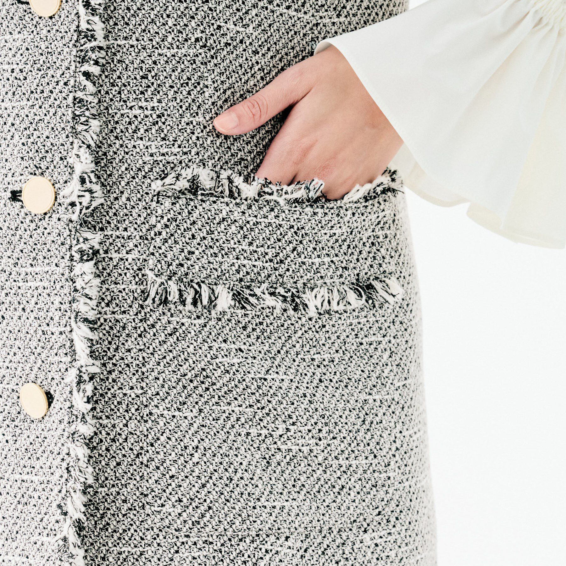 UNTITLED「【オンオフ使える】スラブツイード ジレ」|ベスト・ジレ|