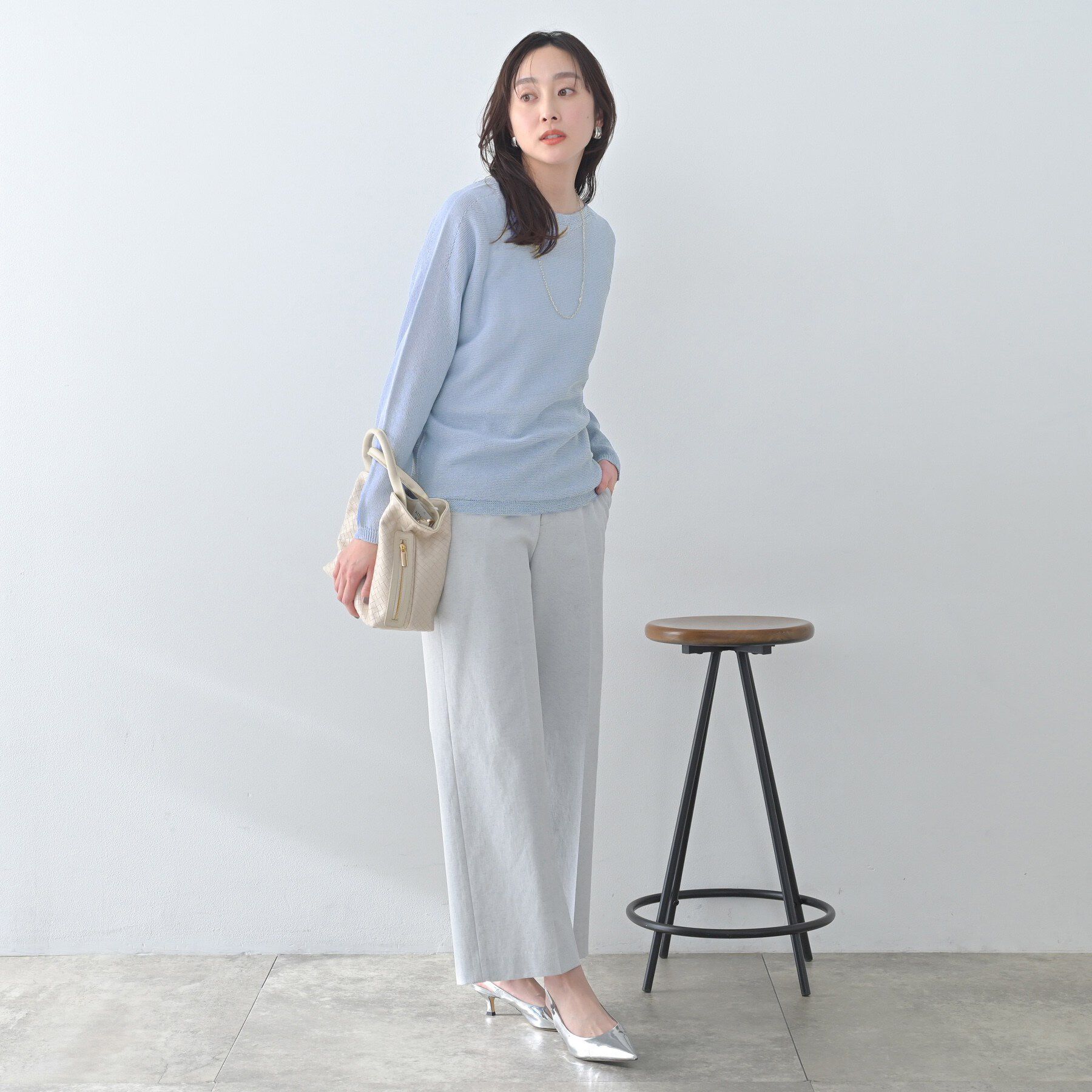 UNTITLED「ドライタッチボートネックニット」|ニット・セーター|