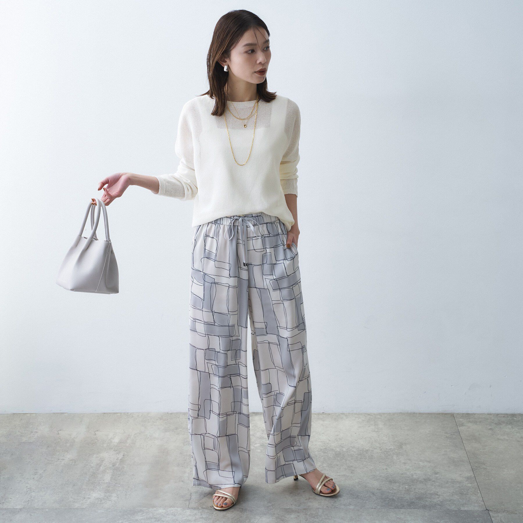 UNTITLED「ドライタッチボートネックニット」|ニット・セーター|