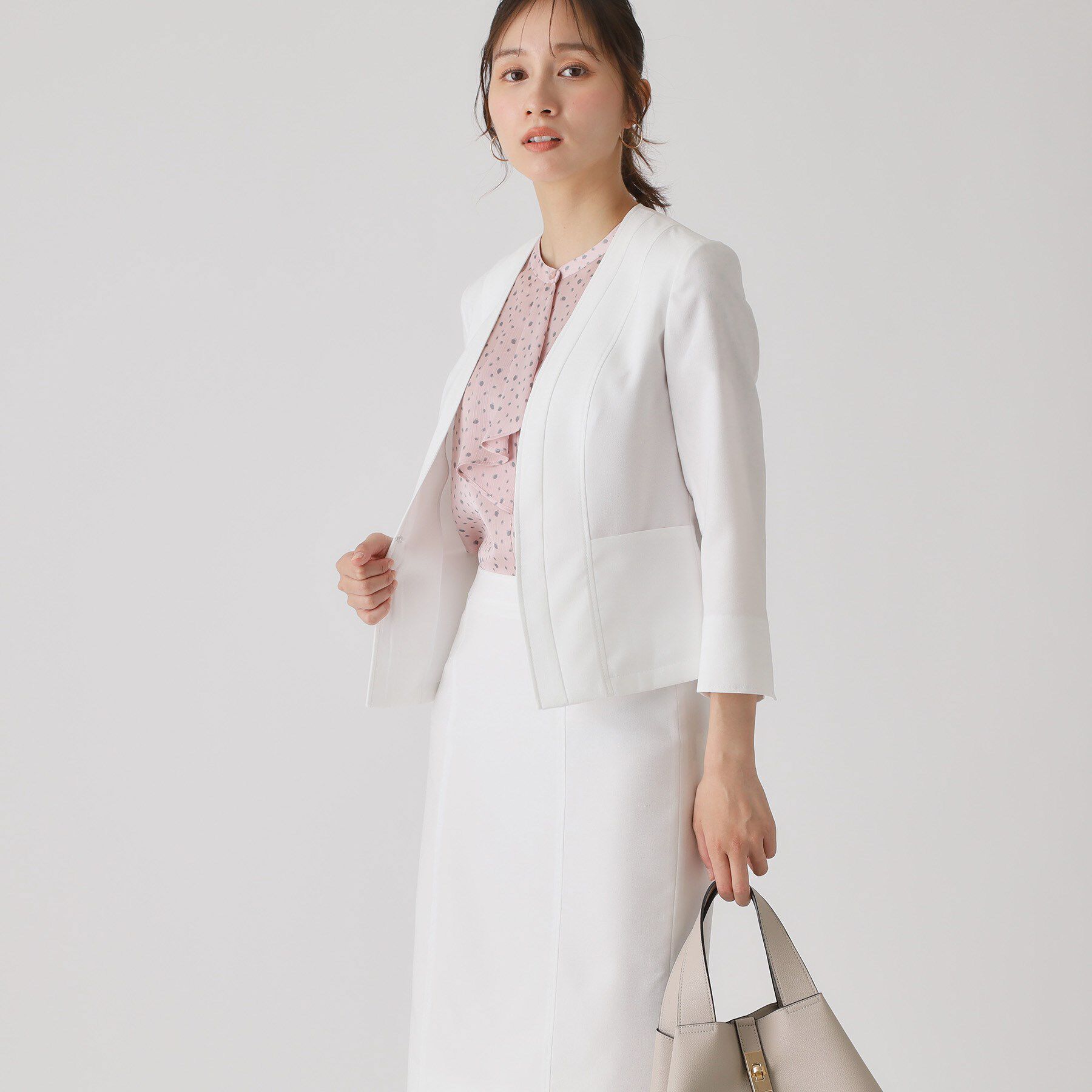 COUP DE CHANCE「【手洗い可／日本製】ノーカラージャケット」|ノーカラージャケット|