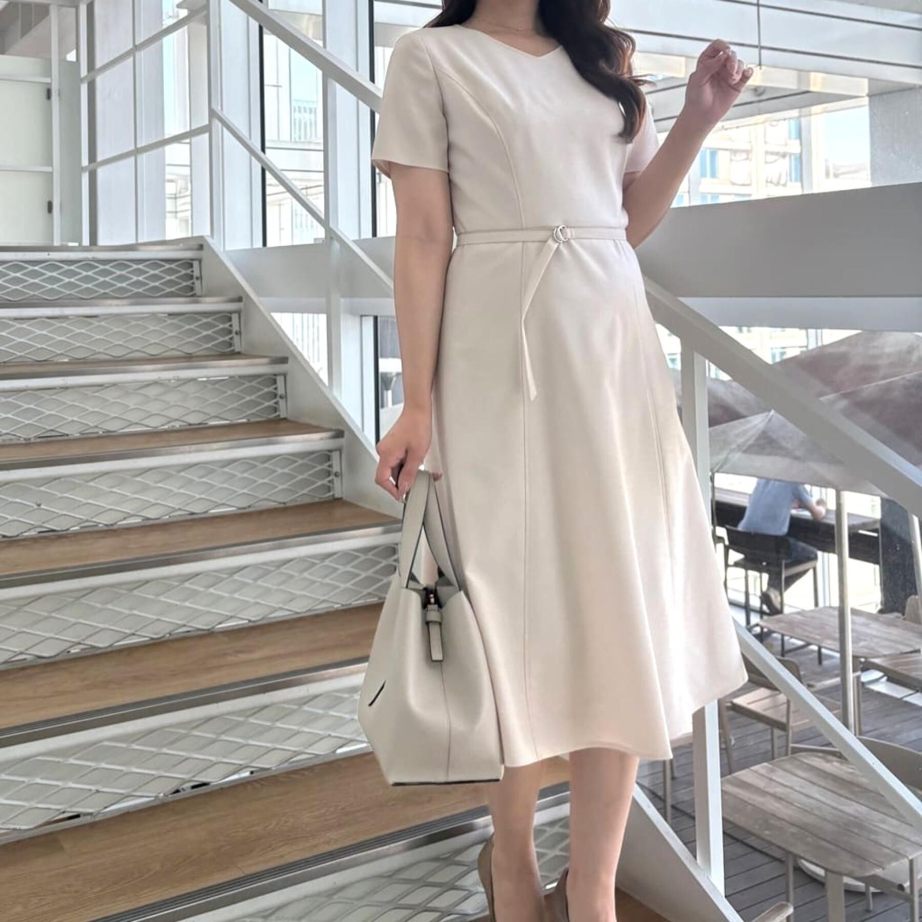 COUP DE CHANCE「【手洗い可／日本製】Aラインフレアワンピース」|ワンピース|