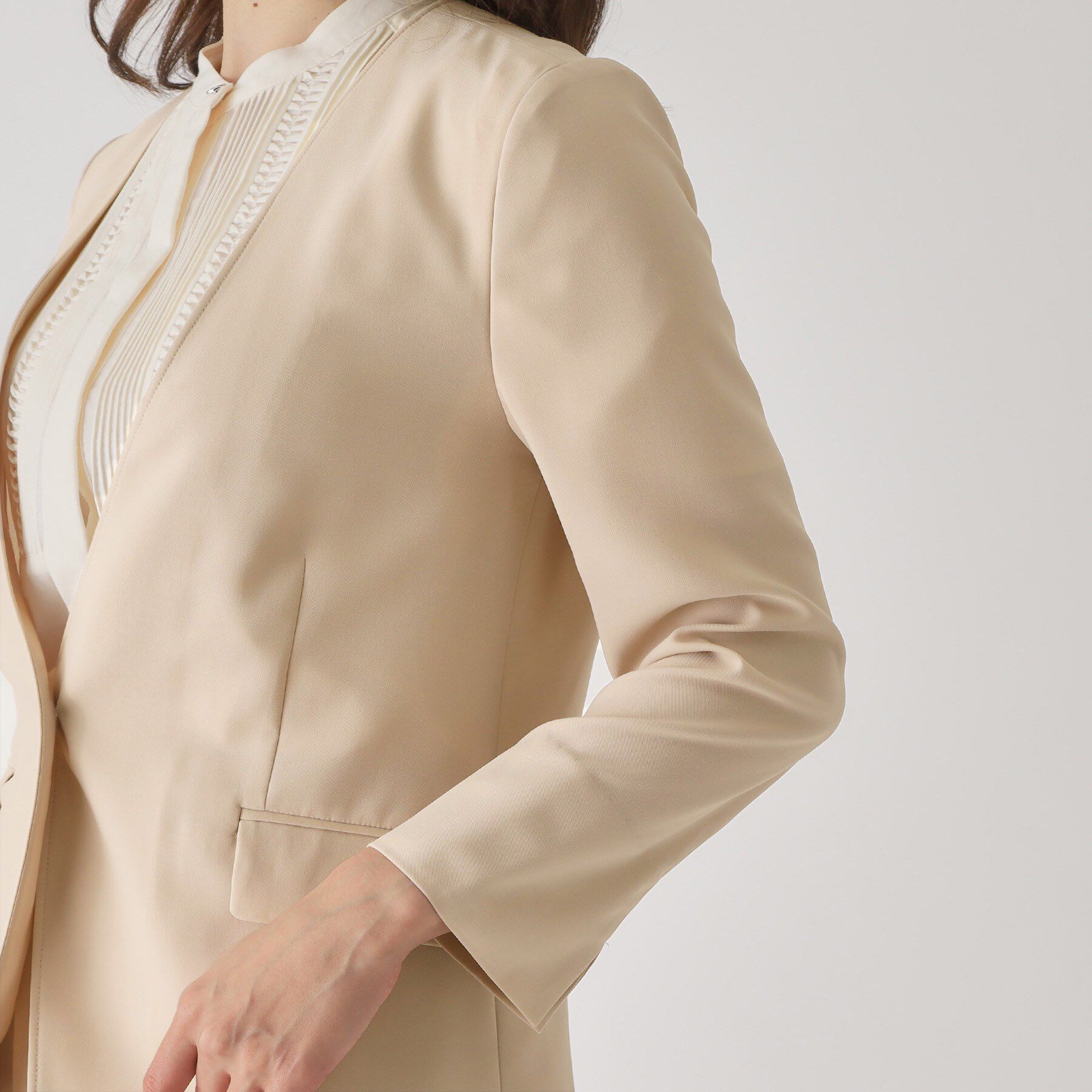 COUP DE CHANCE「【手洗い可／通勤】ノーカラージャケット」|ノーカラージャケット|