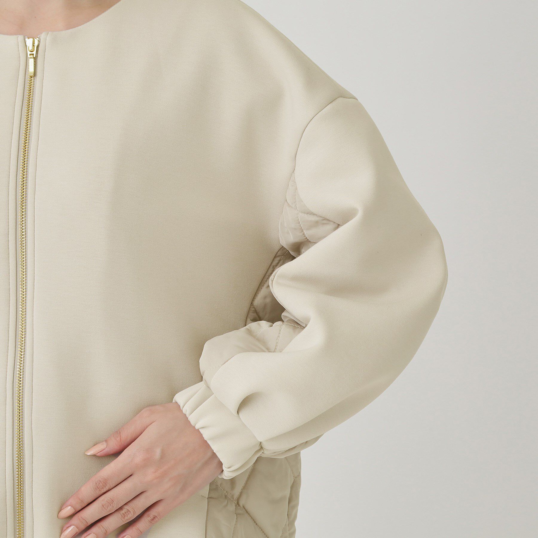 COUP DE CHANCE「【軽羽織】中綿キルティングブルゾン」|ブルゾン・スタジャン|