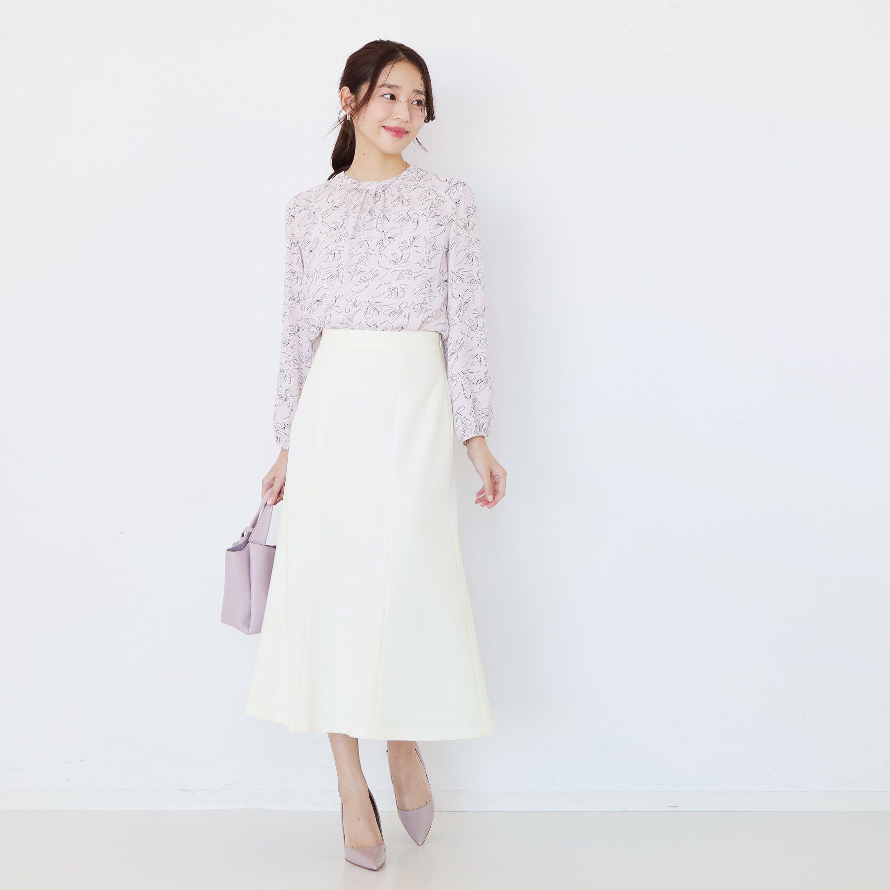 COUP DE CHANCE「【手洗い可／日本製／ウエスト後ろゴム仕様】マーメイドシルエットのスカート」|スカート|