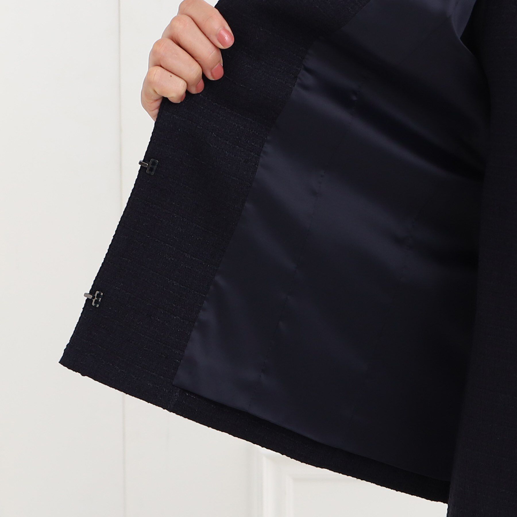 Reflect「【フォーマル/セットアップ可】ツイードジャケット」|ノーカラージャケット|