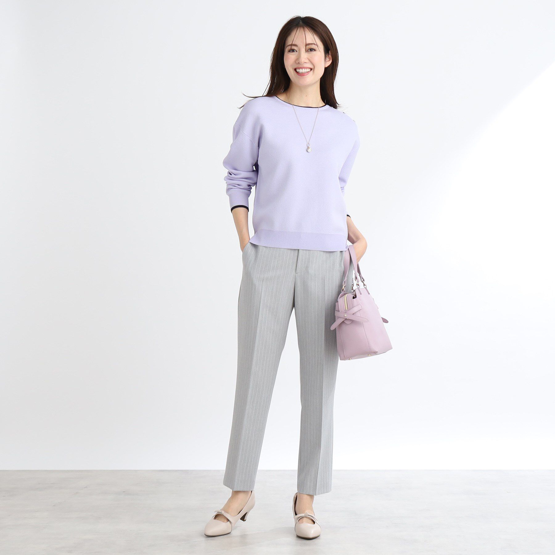 Reflect「【WEB限定カラーあり／セットアップ可】ダブルジャカードニット」|ニット・セーター|