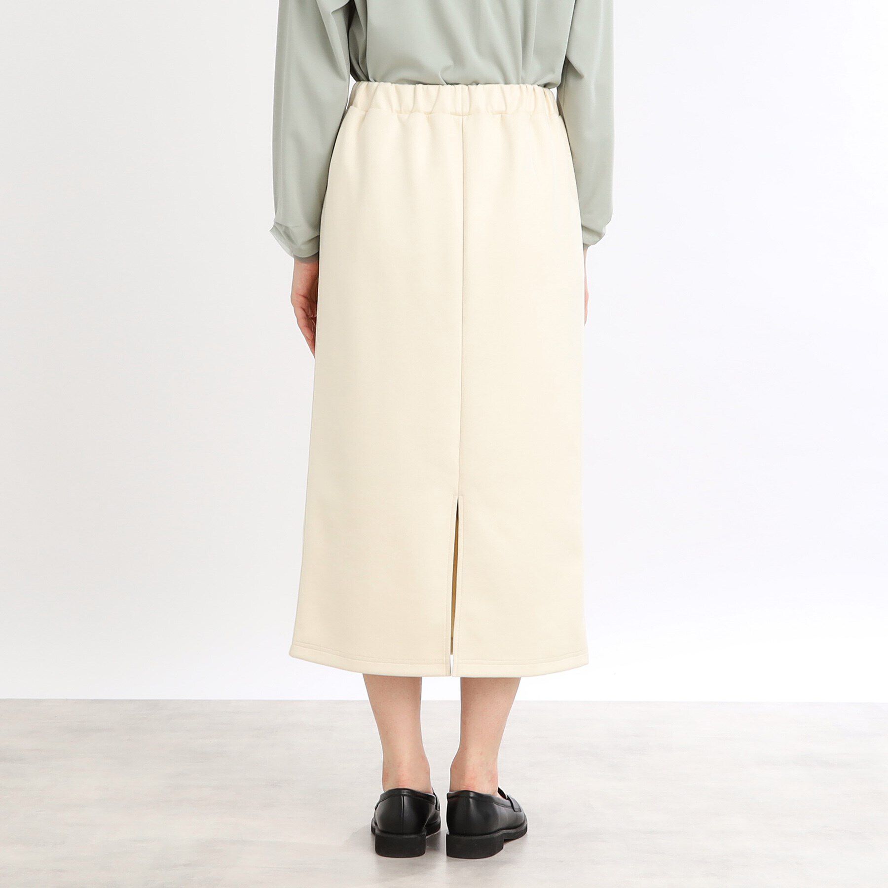 Reflect「【手洗い可／ウエスト総ゴム／細見え】リラクシータイトスカート」|スカート|