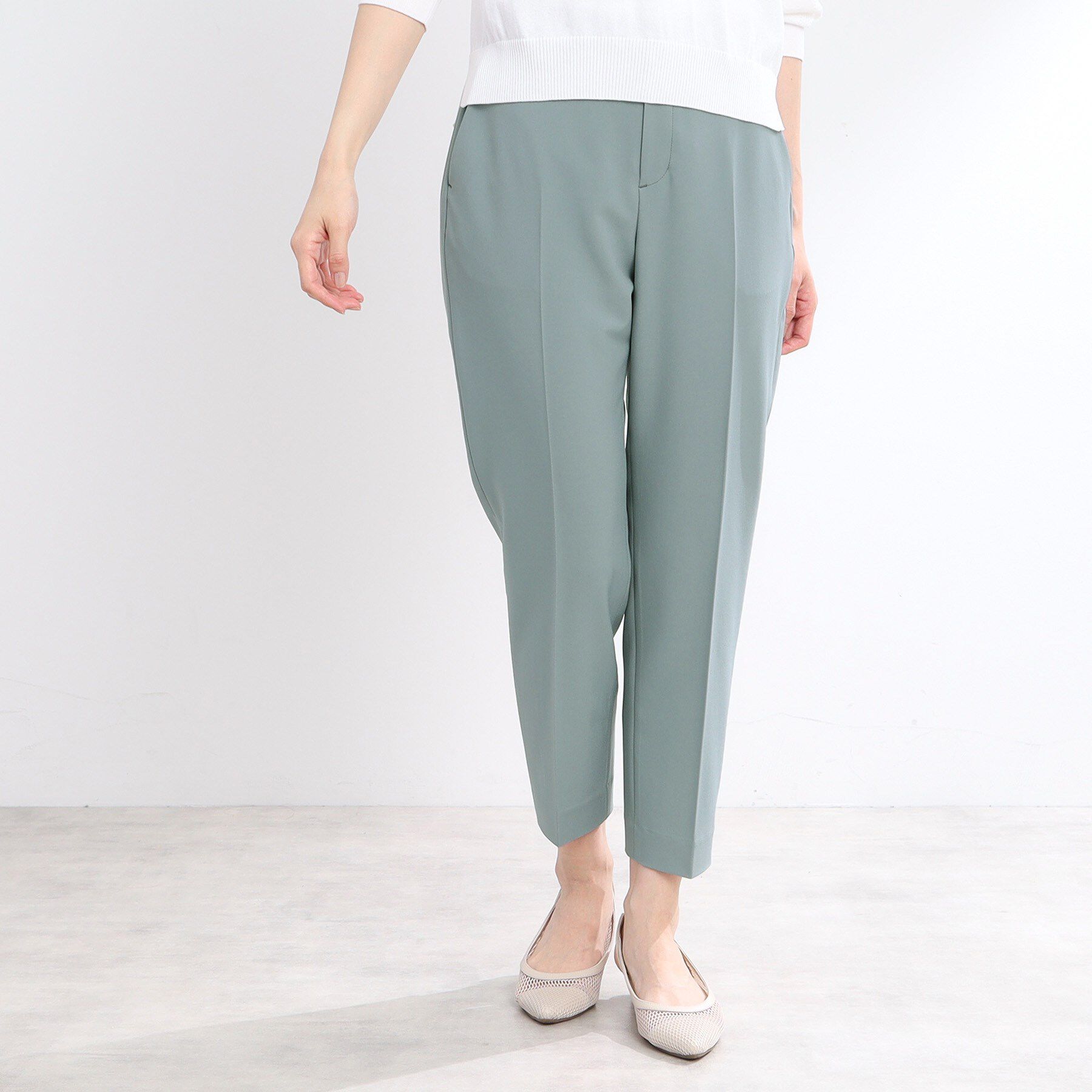 Reflect「【WEB先行カラーあり／私のパンツ／撥水／マシンウォッシュ可／雨の日も安心】ベーシックパンツ」|その他|ブルーグリーン(09