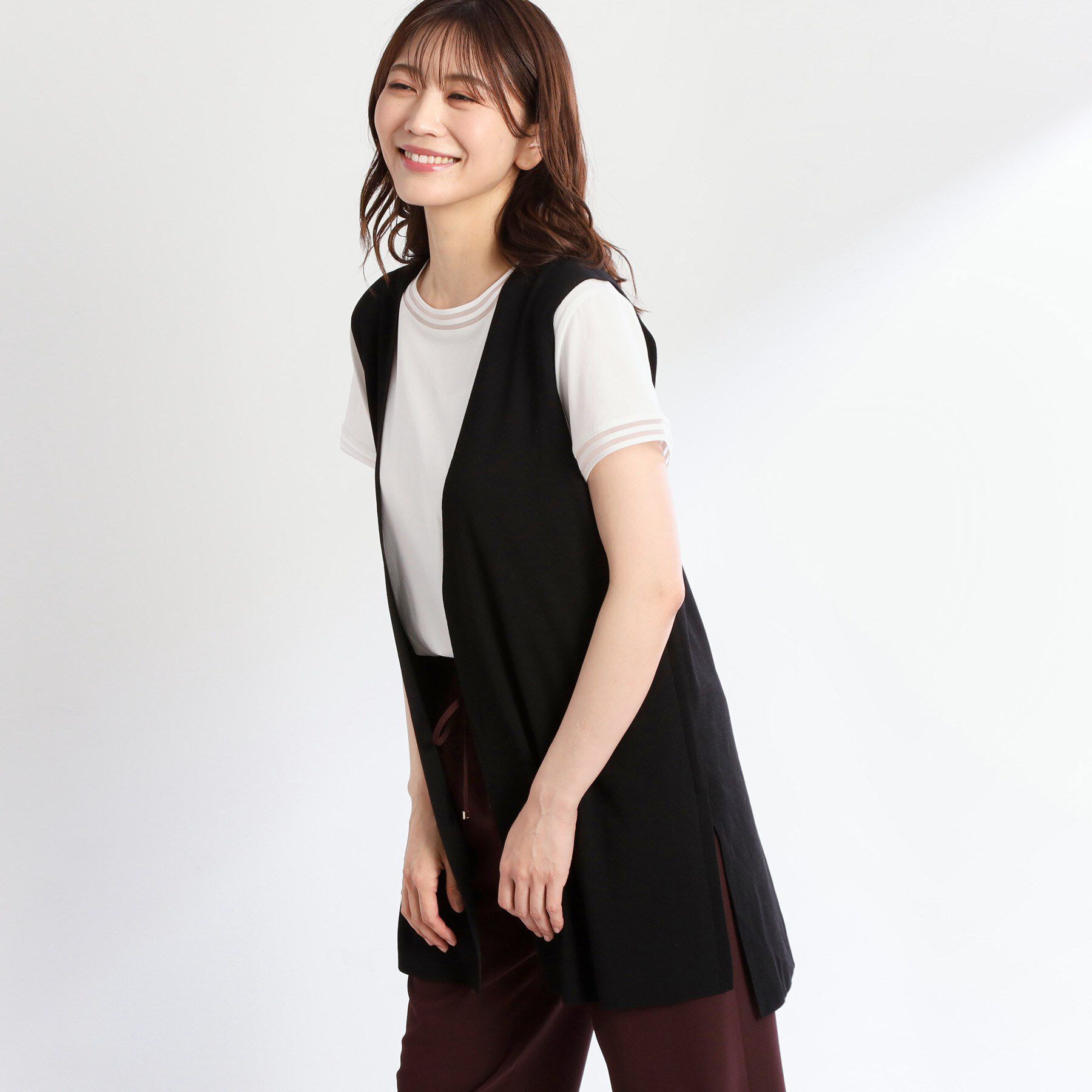 Reflect「ドライタッチニットベスト」|ベスト・ジレ|