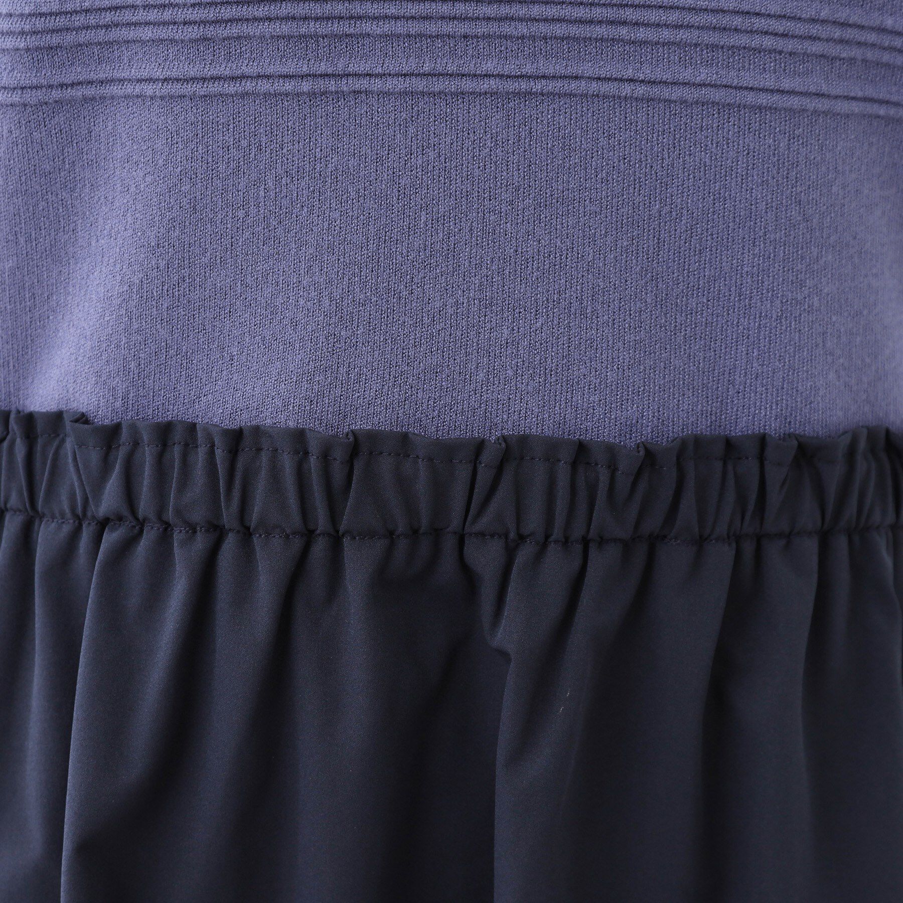 Reflect「【一枚で着映える◎／セットアップ可】ニット&times;タフタドッキングワンピース」|ワンピース|