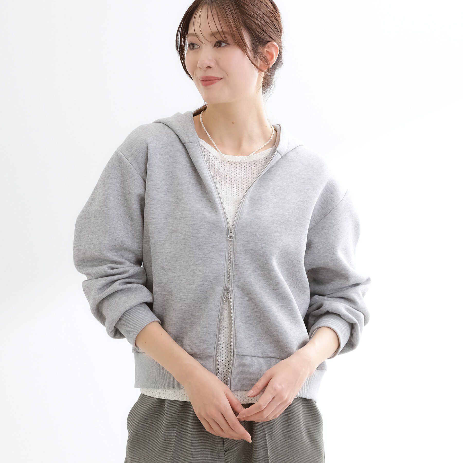 Reflect「ダブルジップドロップショルダーパーカー」|パーカー|