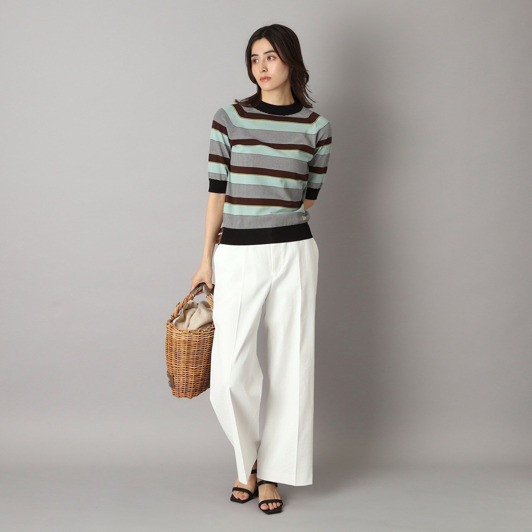 DRESSTERIOR「【洗える/吸水速乾/接触冷感/UVカット】リネンミックスストレッチワイドパンツ」|その他|