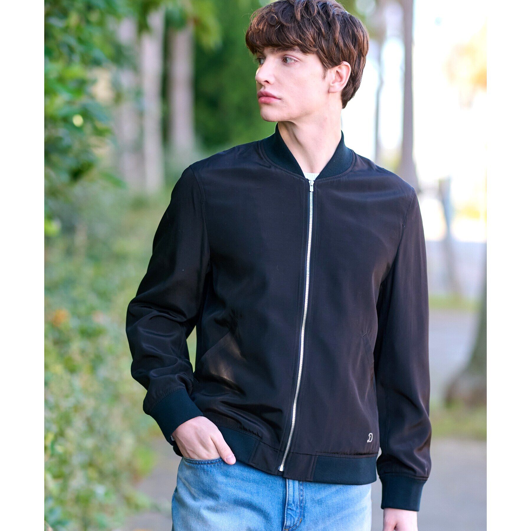 DRESSTERIOR「SDG&rsquo;s ブラックMA－1 ジャケット」|ブルゾン・スタジャン|