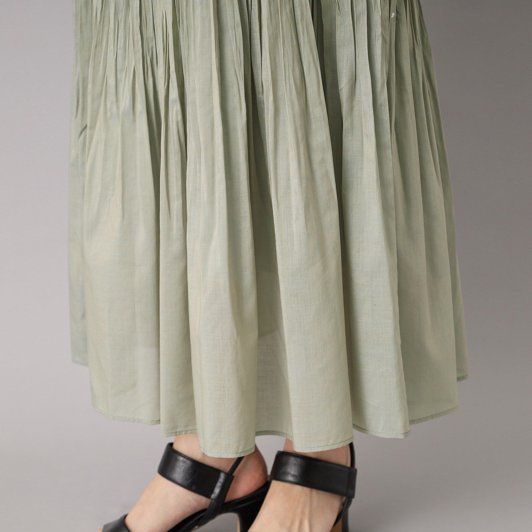 DRESSTERIOR「【ウエストゴム/ミディ丈】シアープリーツスカート」|スカート|