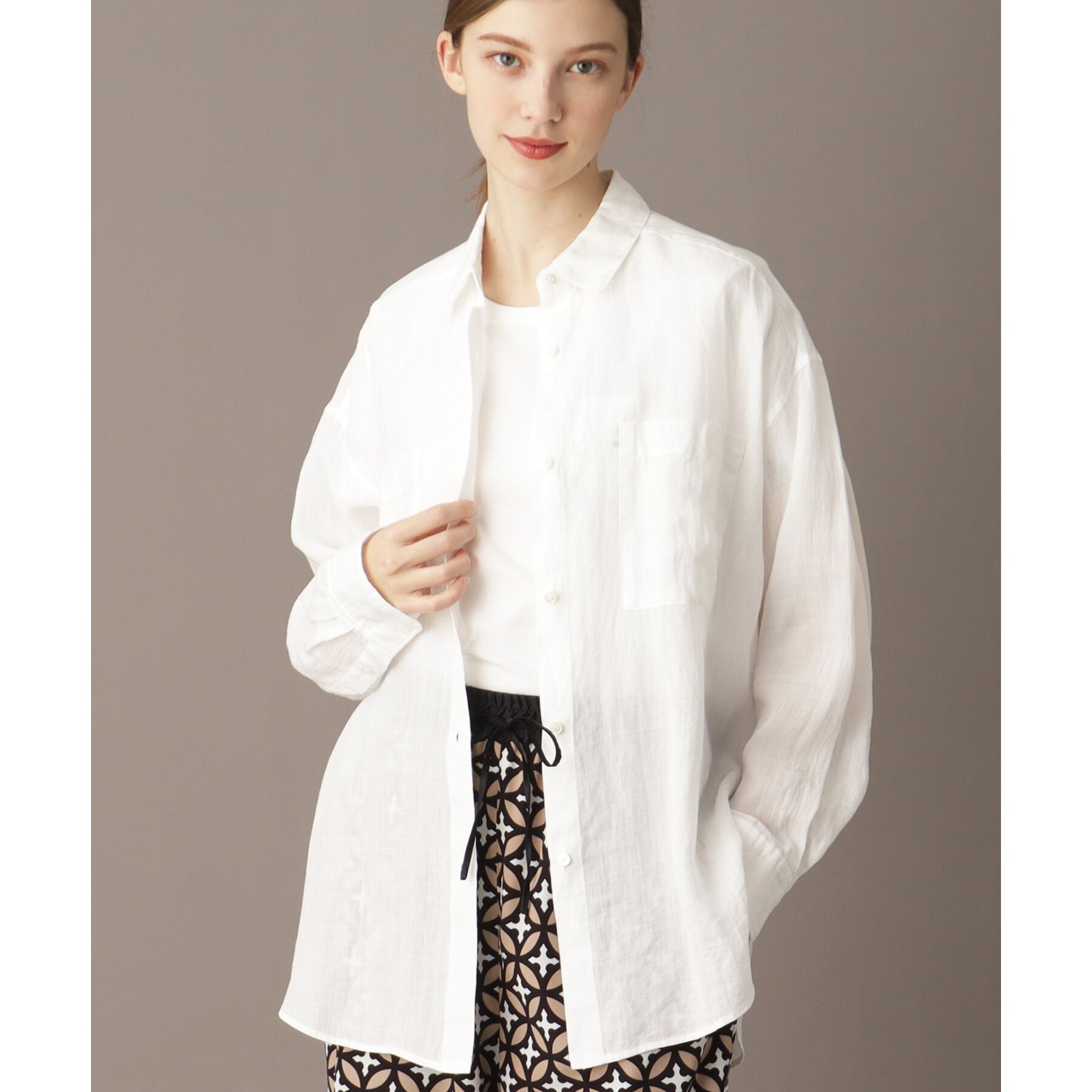 DRESSTERIOR「【人気定番/ラミー100％】ガーメントダイラミーシャツ」|シャツ・ブラウス|