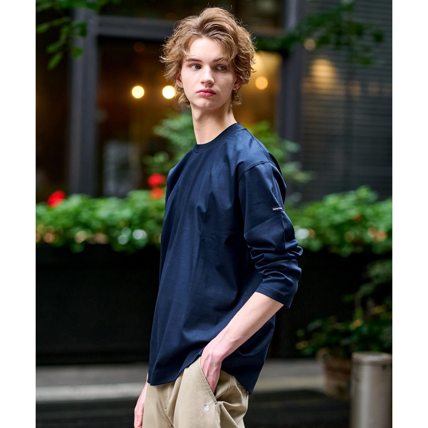 DRESSTERIOR「【接触冷感/抗菌防臭/消臭】ICE CLEAR COTTON クルーネックロンT」|Tシャツ・カットソー|