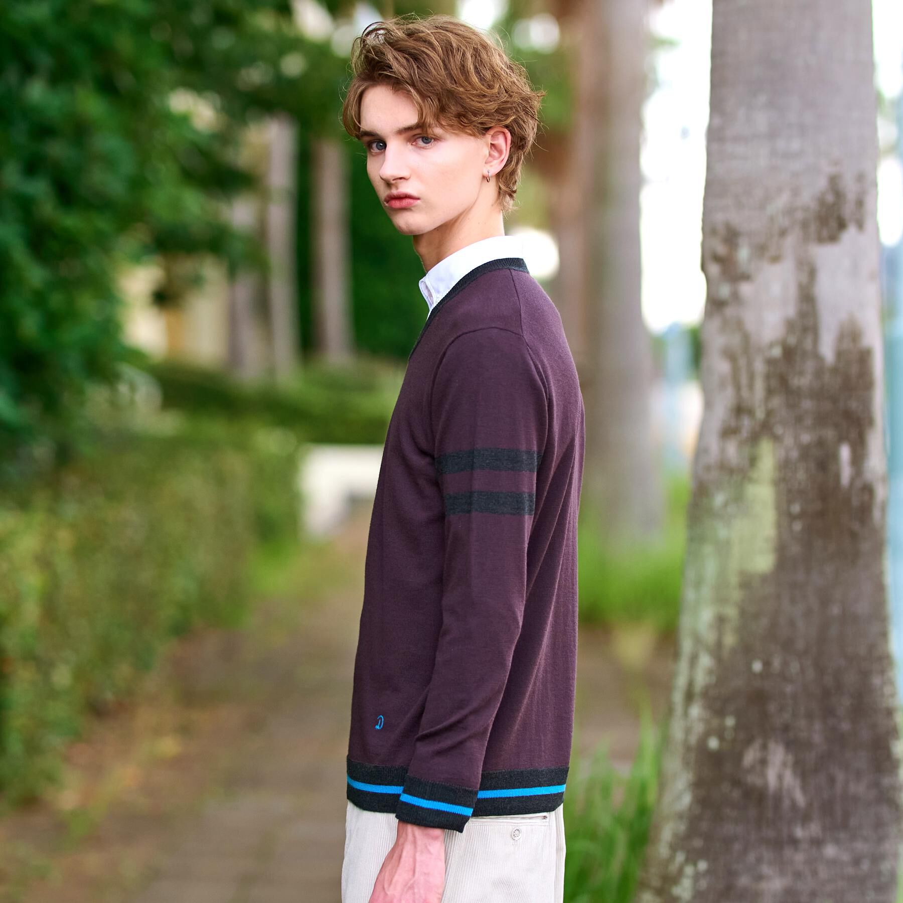 DRESSTERIOR「ウォッシャブルファインメリノ Vネックニット」|ニット・セーター|