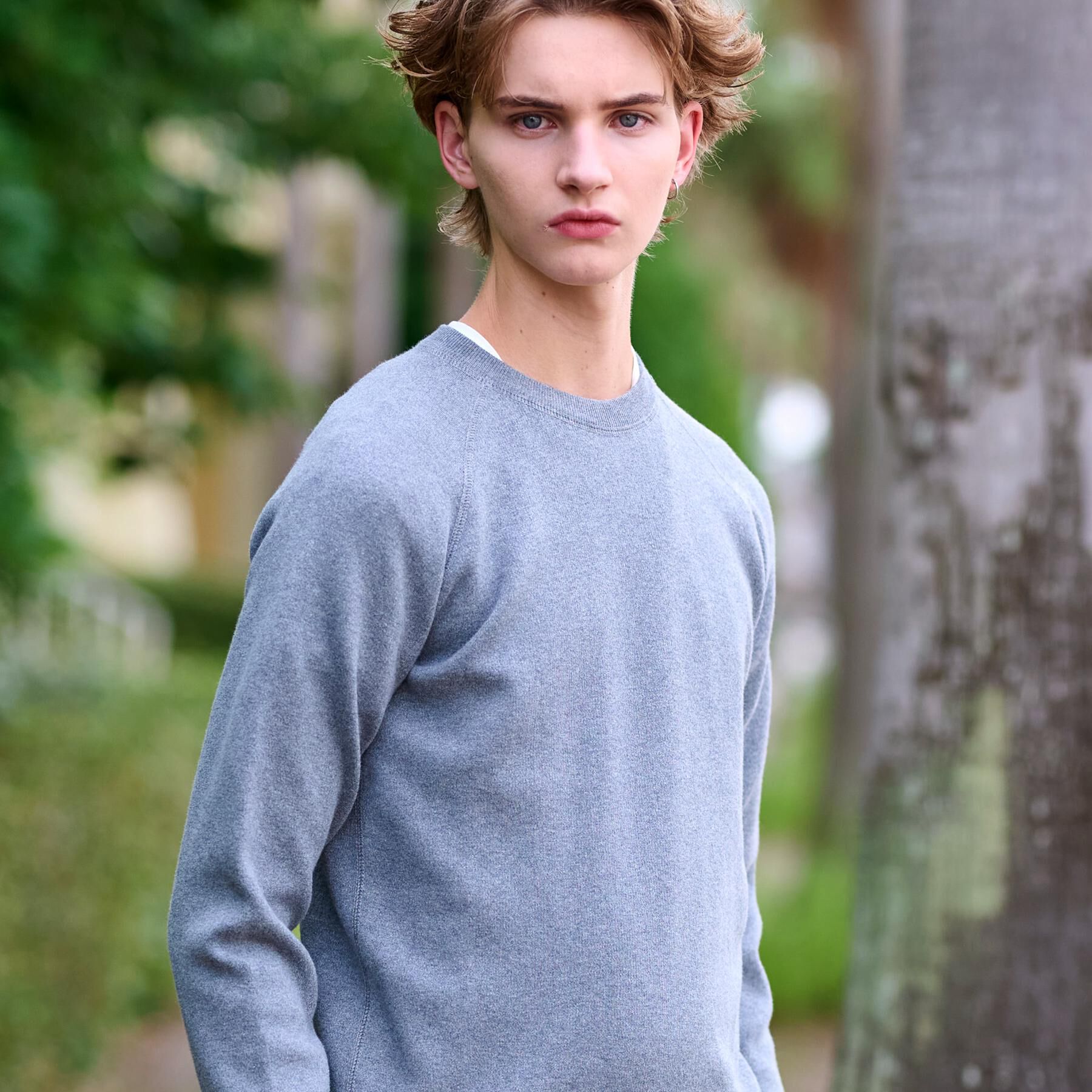 DRESSTERIOR「ウォッシャブル コットンカシミヤスムースニット」|ニット・セーター|