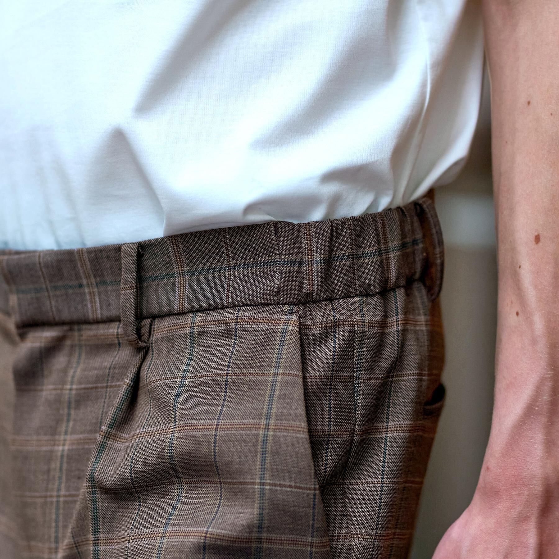 DRESSTERIOR「【セットアップ可】2WAYストレッチ チェック SET UP ワイドパンツ」|その他|