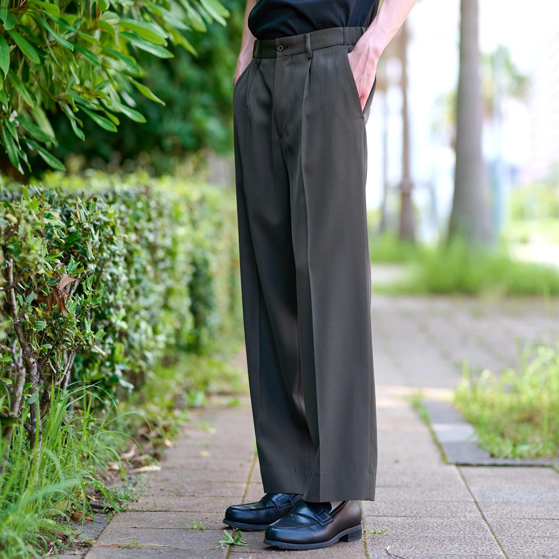 DRESSTERIOR「【セットアップ可】クリアーカルゼ SET UP ワイドパンツ」|その他|