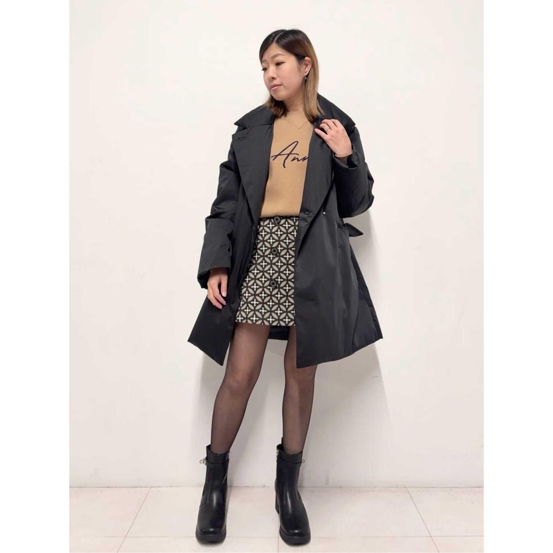 DRESSTERIOR「【CLASSY.12月号/otonaMUSE11月号掲載】オーバーラップジャカードミニスカート」|スカート|