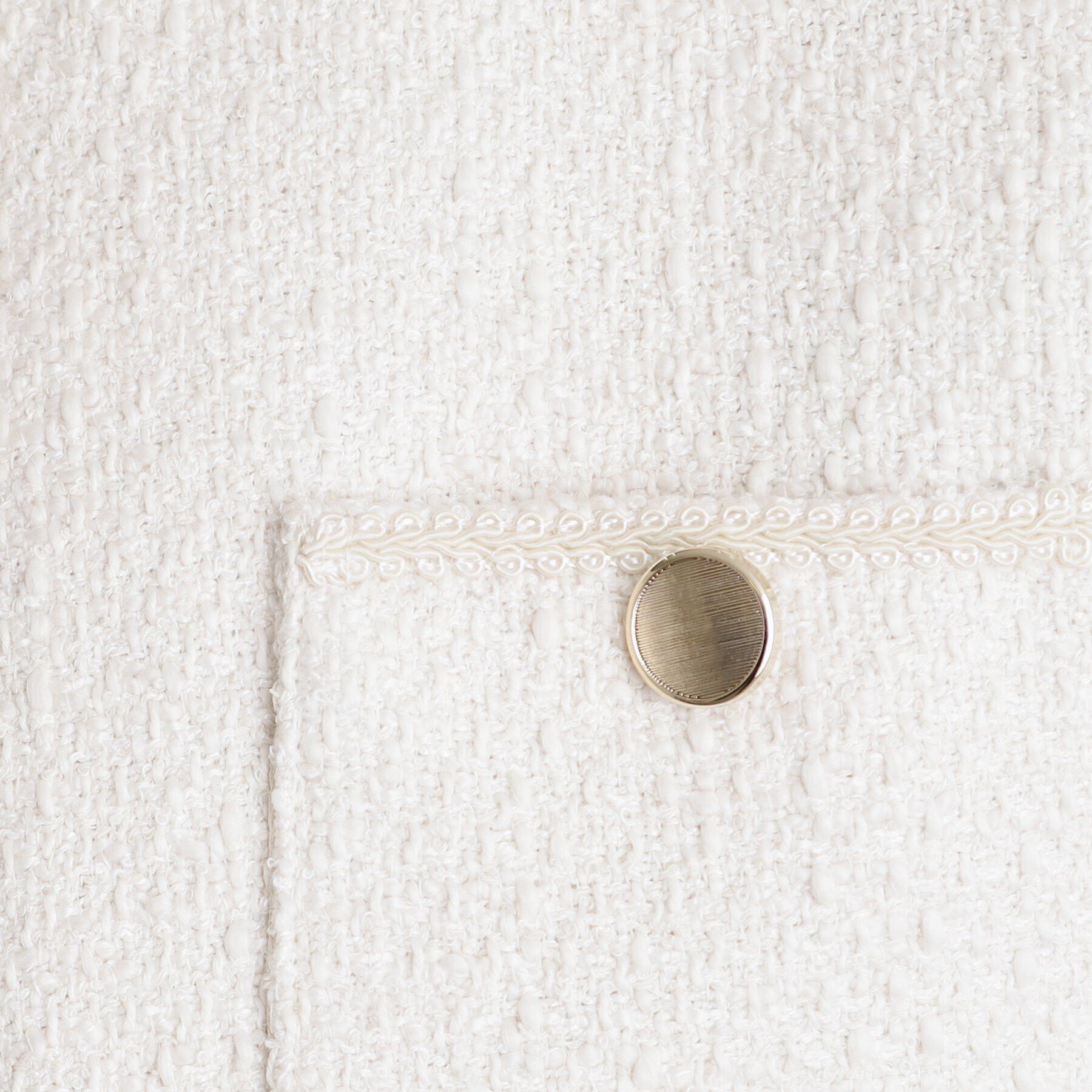 grove「フリンジツイードジャケット」|ノーカラージャケット|