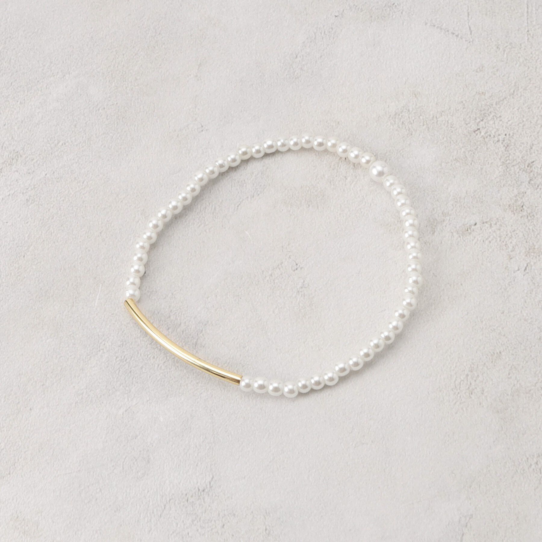 grove「フェイクパールゴムブレスレット【2本セット/入卒対応可】」|ブレスレット・バングル|