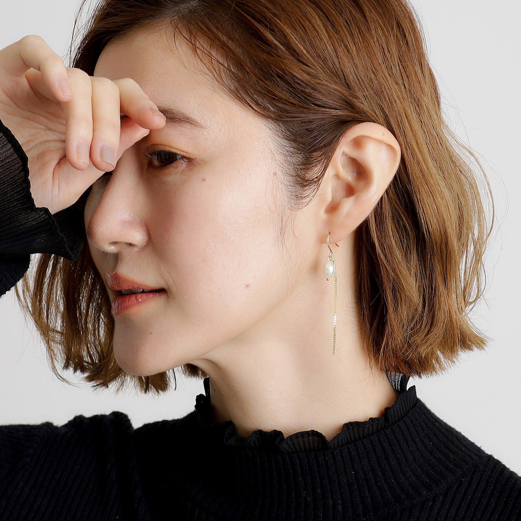 grove「淡水パールフックピアス」|ピアス|