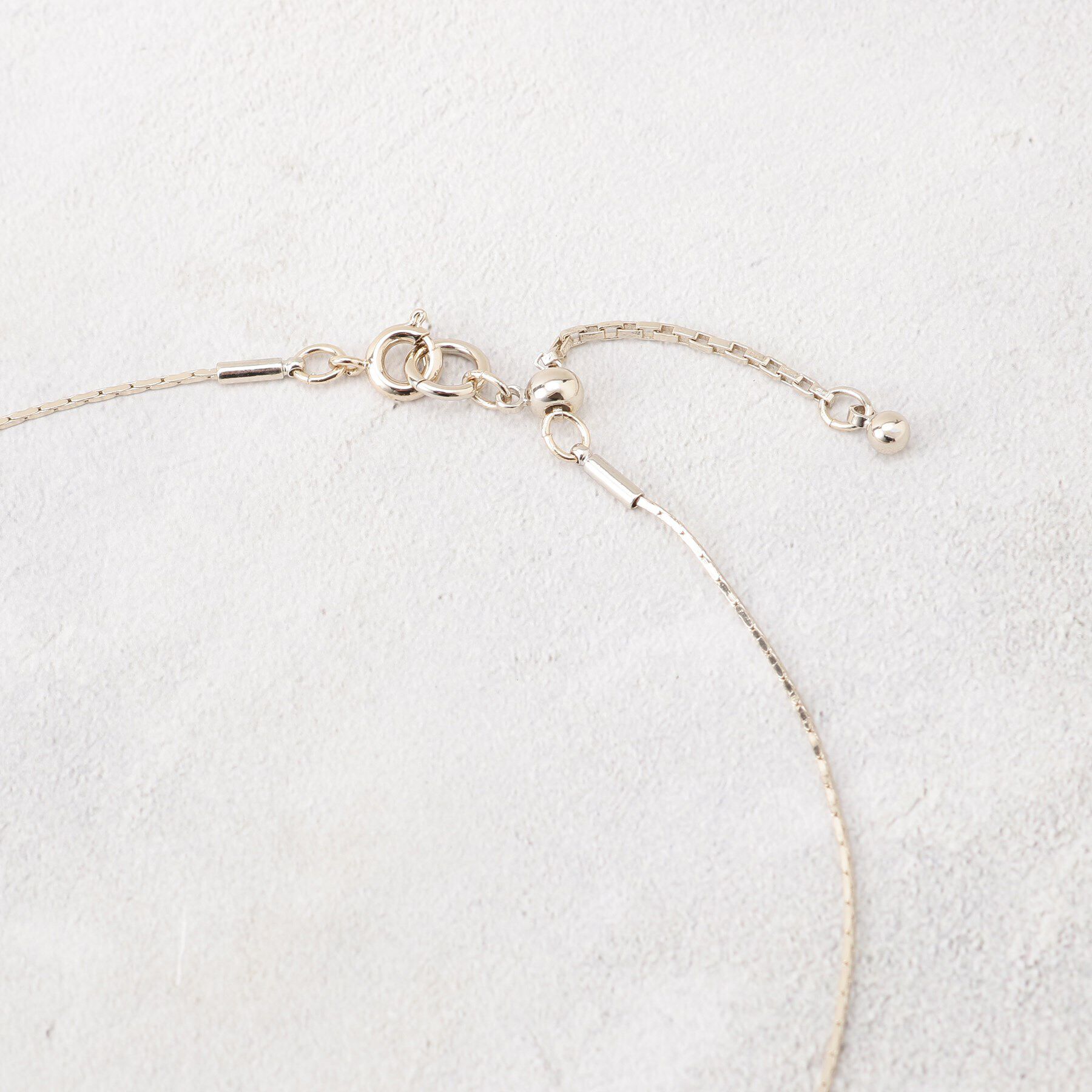 grove「デザインチェーンビジューショートネックレス2本セット」|ネックレス|