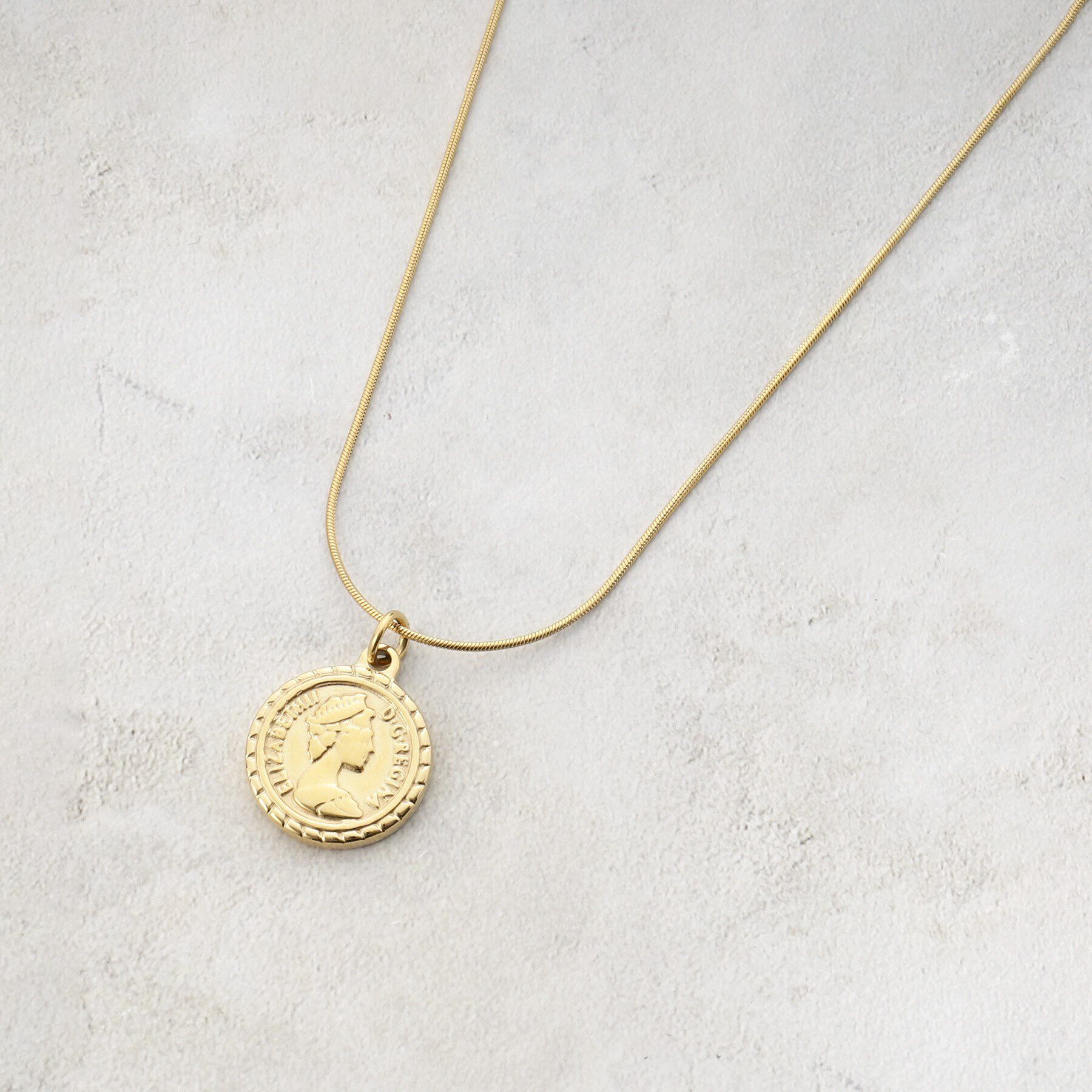 grove「【ステンレス】コインチェーンネックレス」|ネックレス|