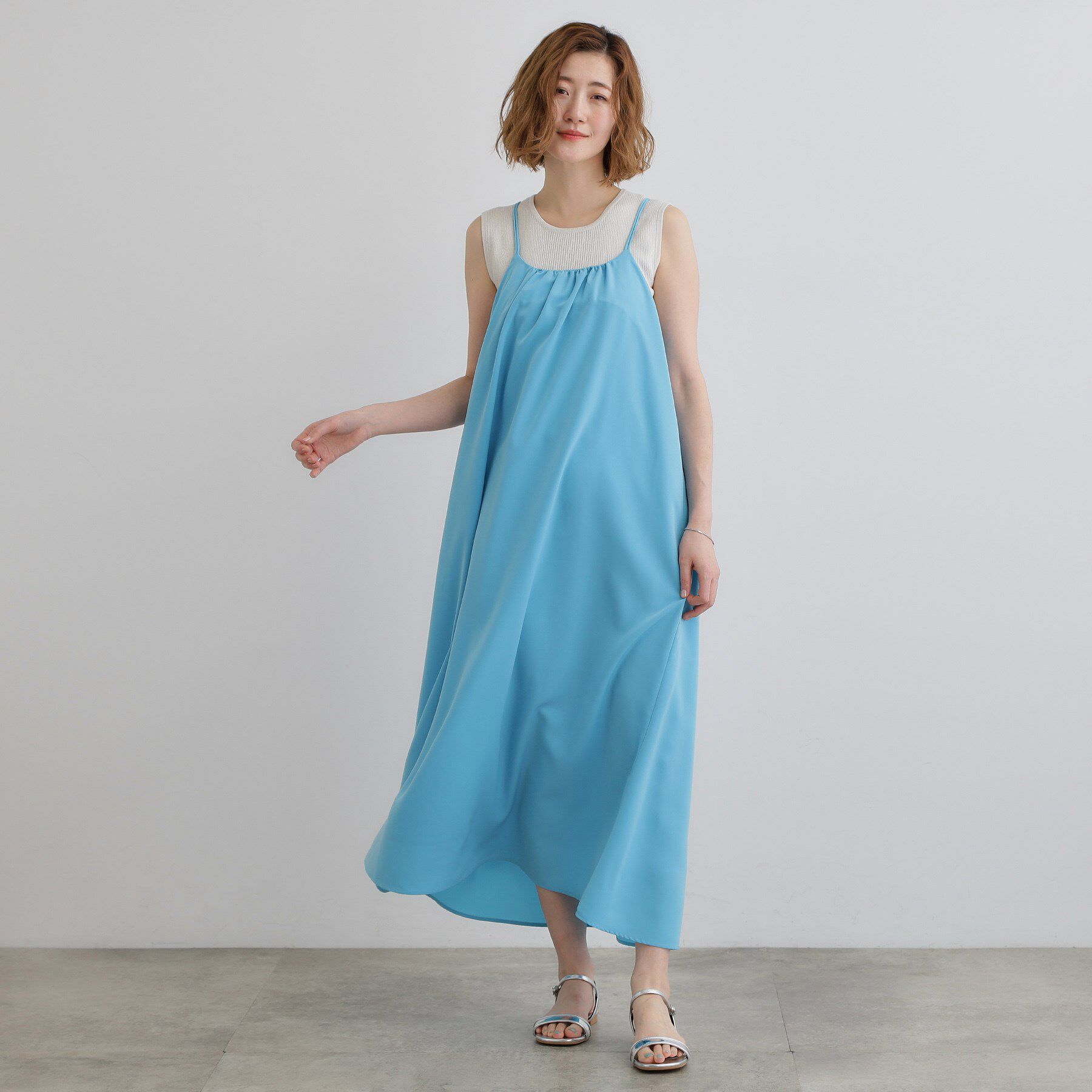 grove「たっぷりギャザーが揺れる、華やかなキャミワンピース」|ワンピース|