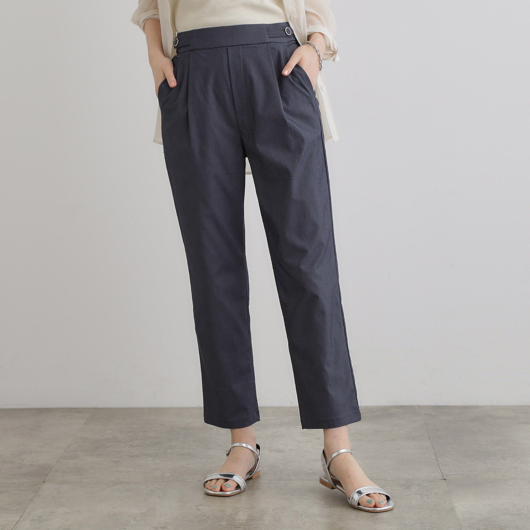 grove「低身長さん向け－3cm丈【接触冷感】サマーハイパーストレッチテーパードパンツ」|その他|