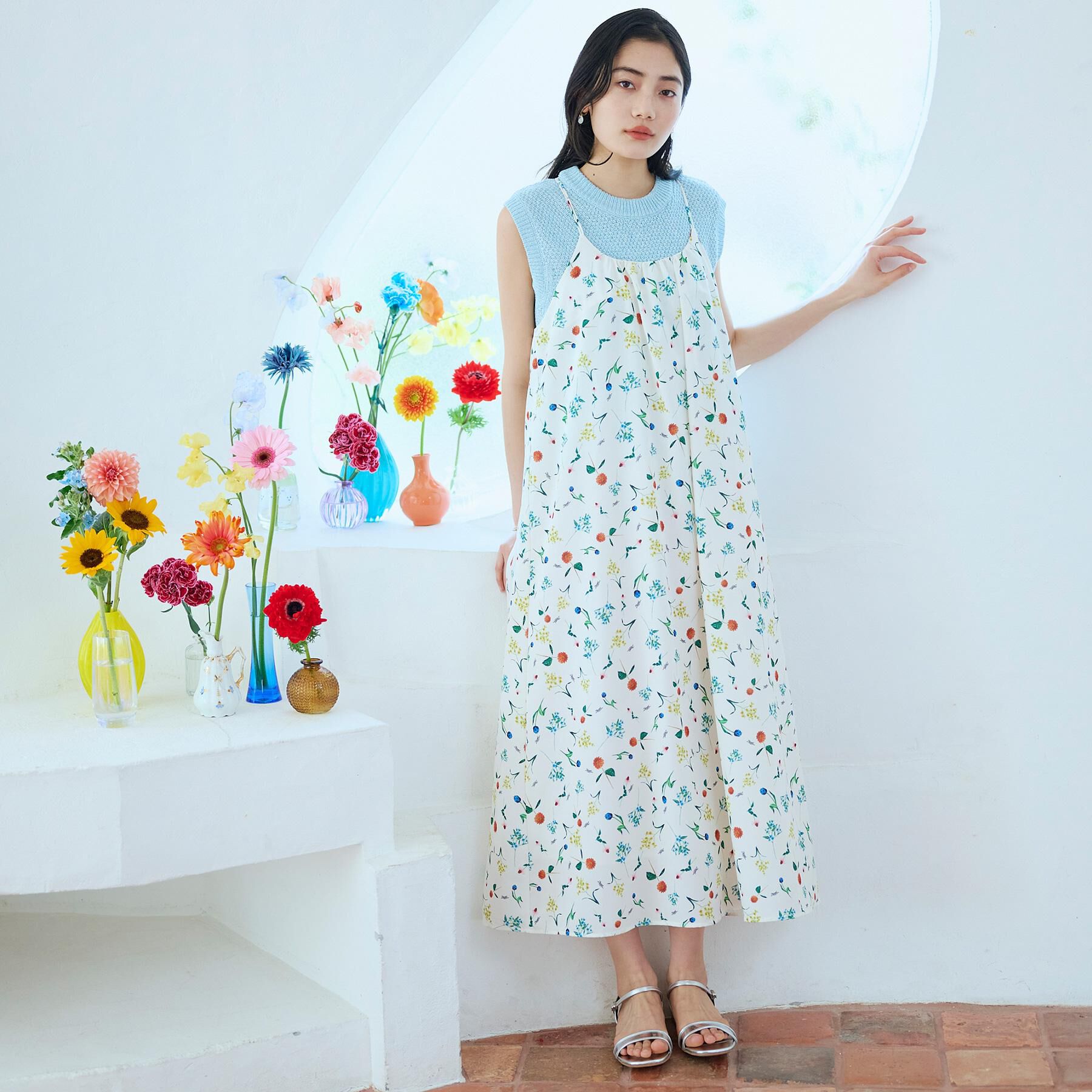 grove「【コラボITEM】DILIGENCE PARLOUR キャミワンピース」|ワンピース|