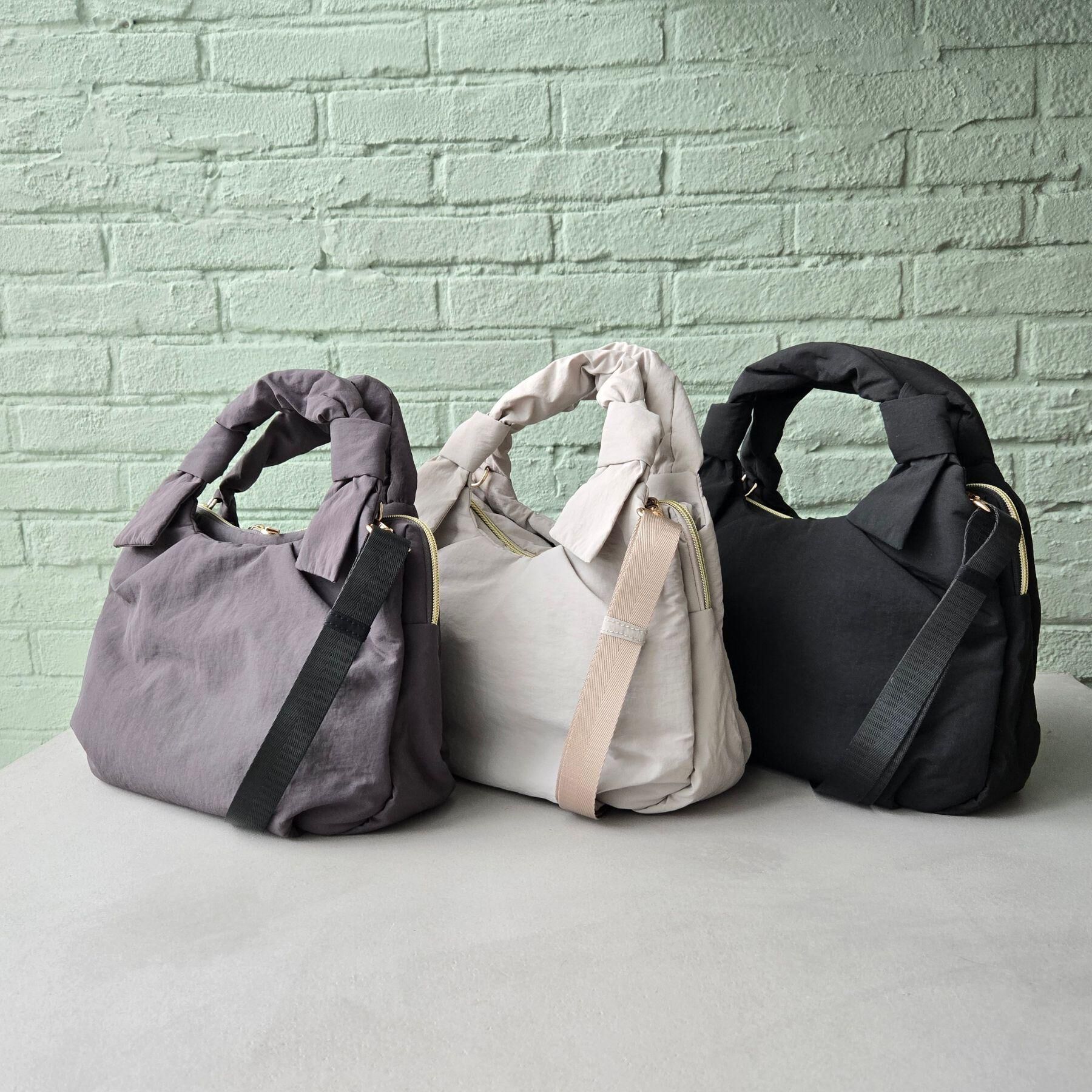 grove「【晴れの日も雨の日も】撥水アオリハンドルノットナイロン2WAYトート」|トートバッグ|