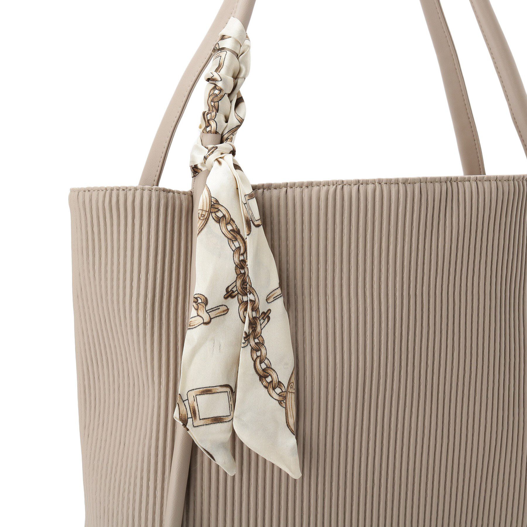 grove「【A4】プリーツスカーフ付トート」|トートバッグ|