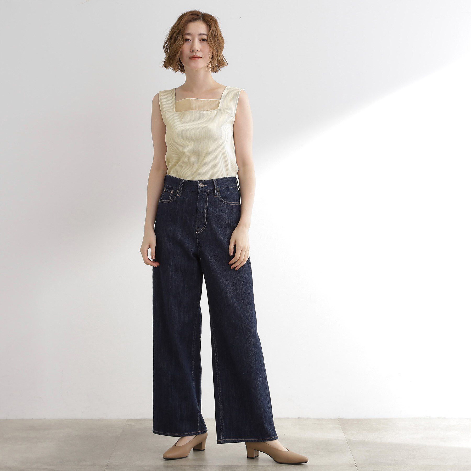 grove「シアードッキングタンクトップ」|キャミソール|