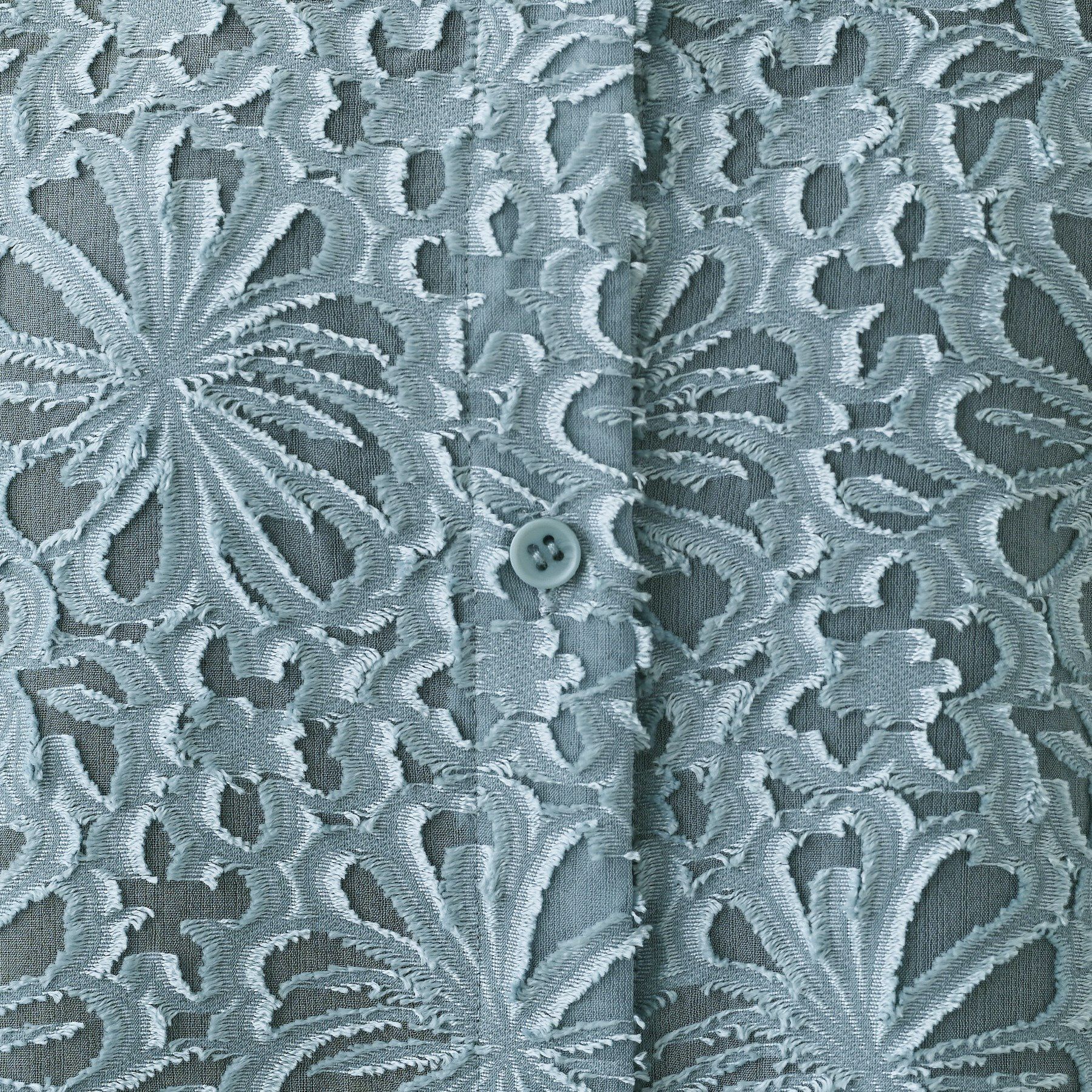 INDIVI「【日本製／SETUP可能】ジャカードレースブラウス」|シャツ・ブラウス|