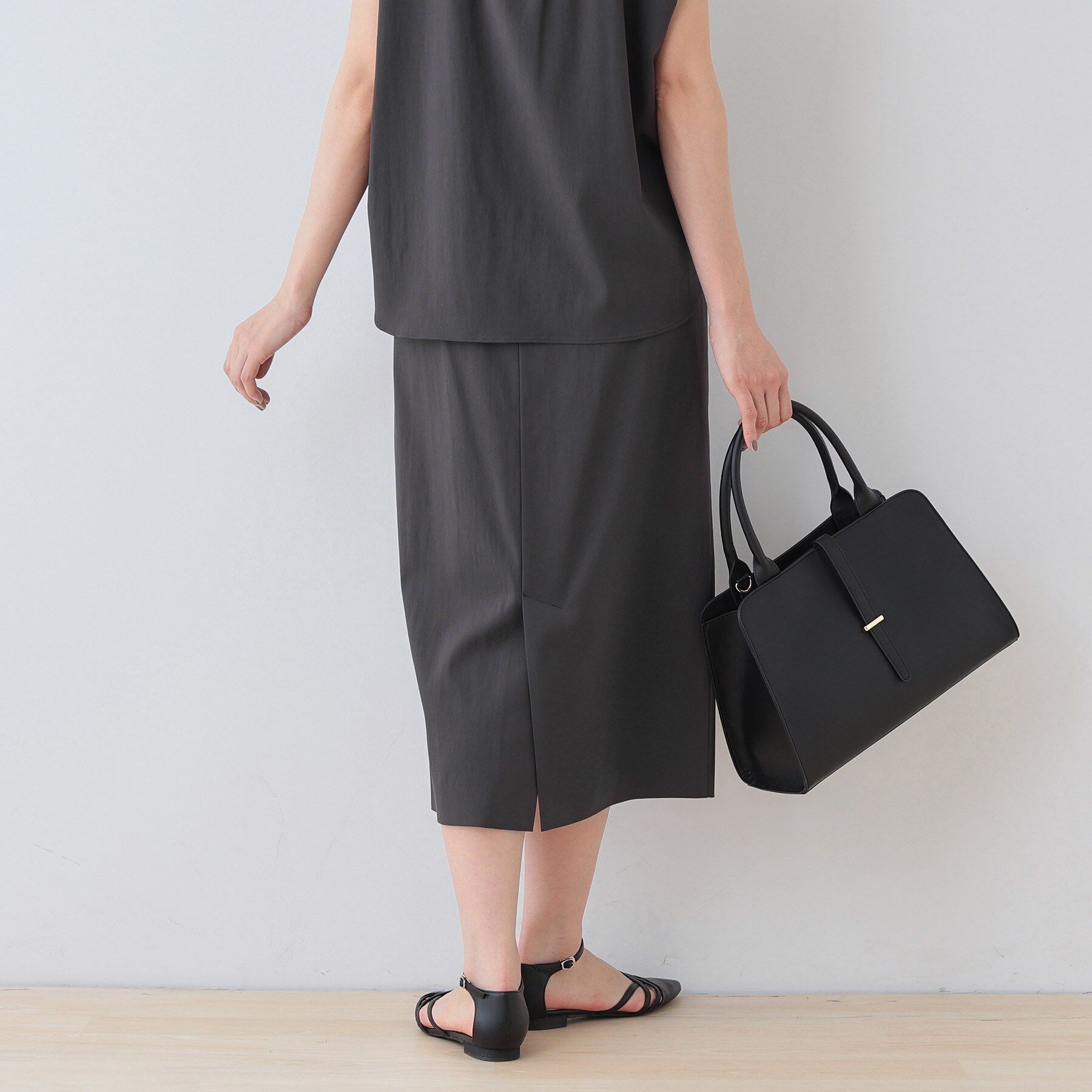 INDIVI「【洗える／SETUP可能／UVケア】ストレートラインスカート」|スカート|