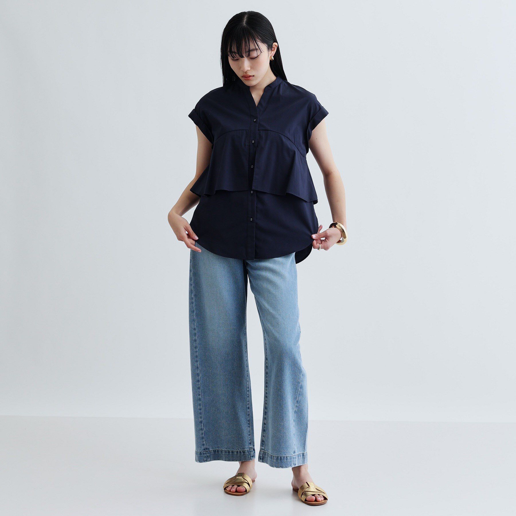 GALLEST「2WAYペプラムシャツ」|シャツ・ブラウス|