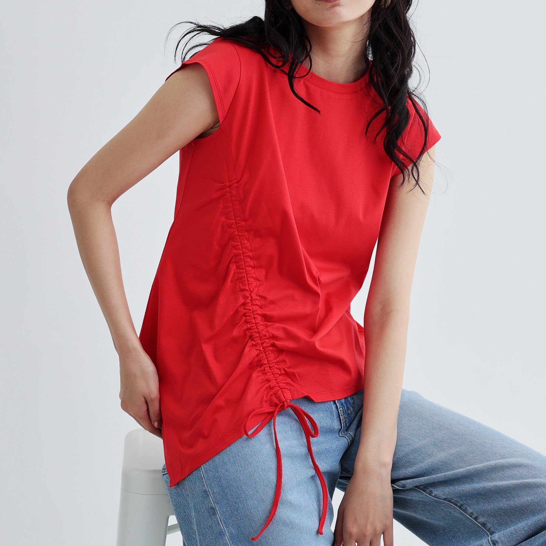 GALLEST「イレギュラーシャーリングヘムカットソー」|Tシャツ・カットソー|