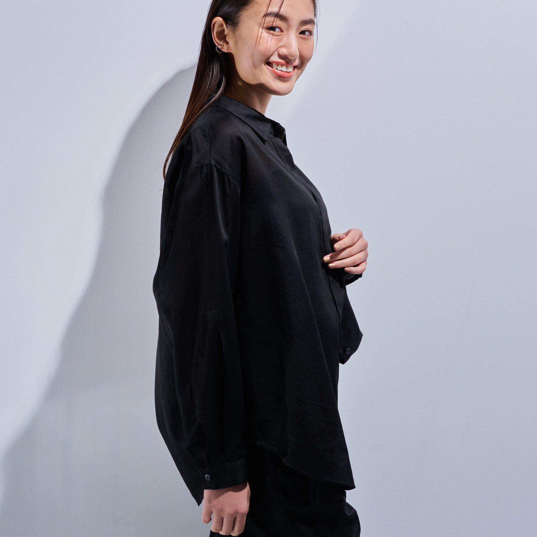 INDIVI「【日本製／SETUP可能】ガーゼ素材ブラウス」|シャツ・ブラウス|