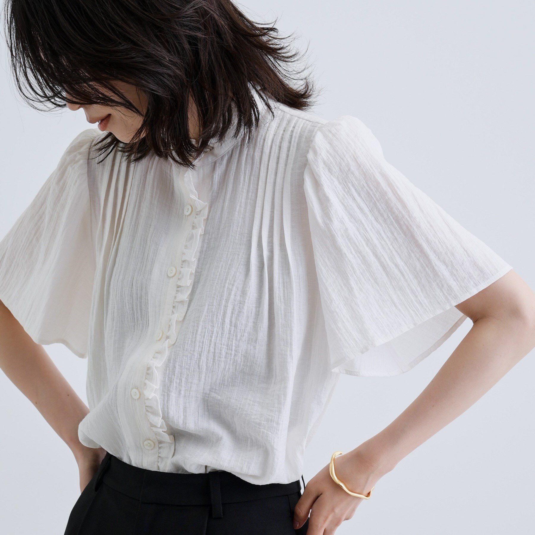 GALLEST「フレアスリーブブラウス」|シャツ・ブラウス|