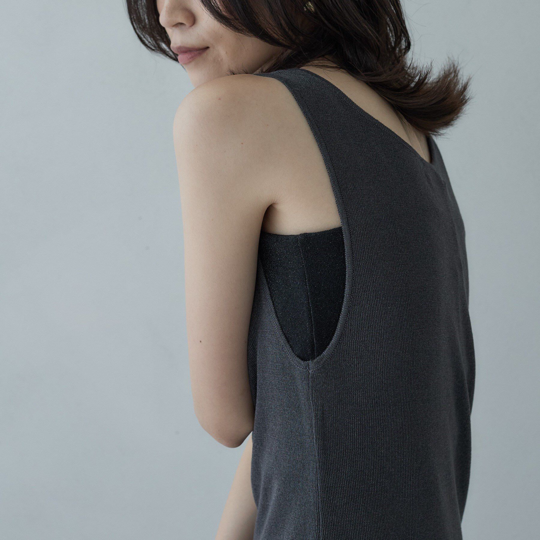GALLEST「ロングニットタンク」|ニット・セーター|