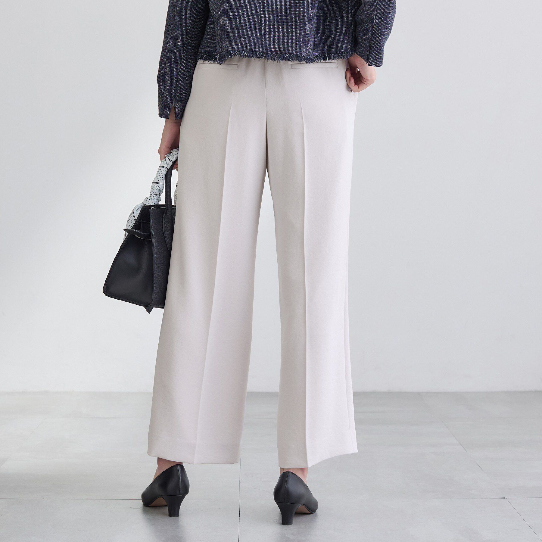 INDIVI「【洗える／UVケア／SETUP可】着る日傘ワイドパンツ」|その他|