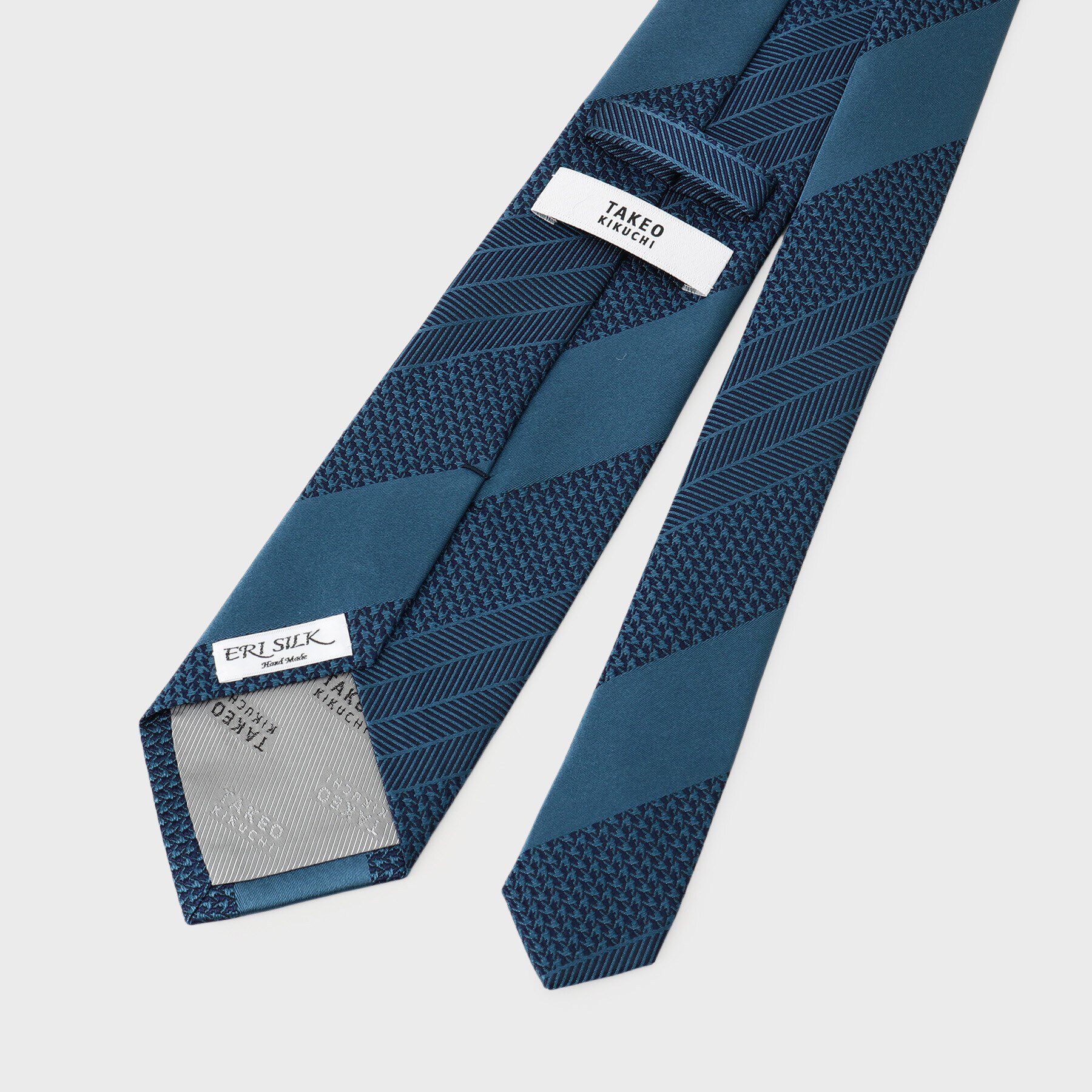 TAKEO KIKUCHI「【Made in JAPAN】番千鳥（つがいちどり）ERIシルク ネクタイ」|ネクタイ・蝶ネクタイ|